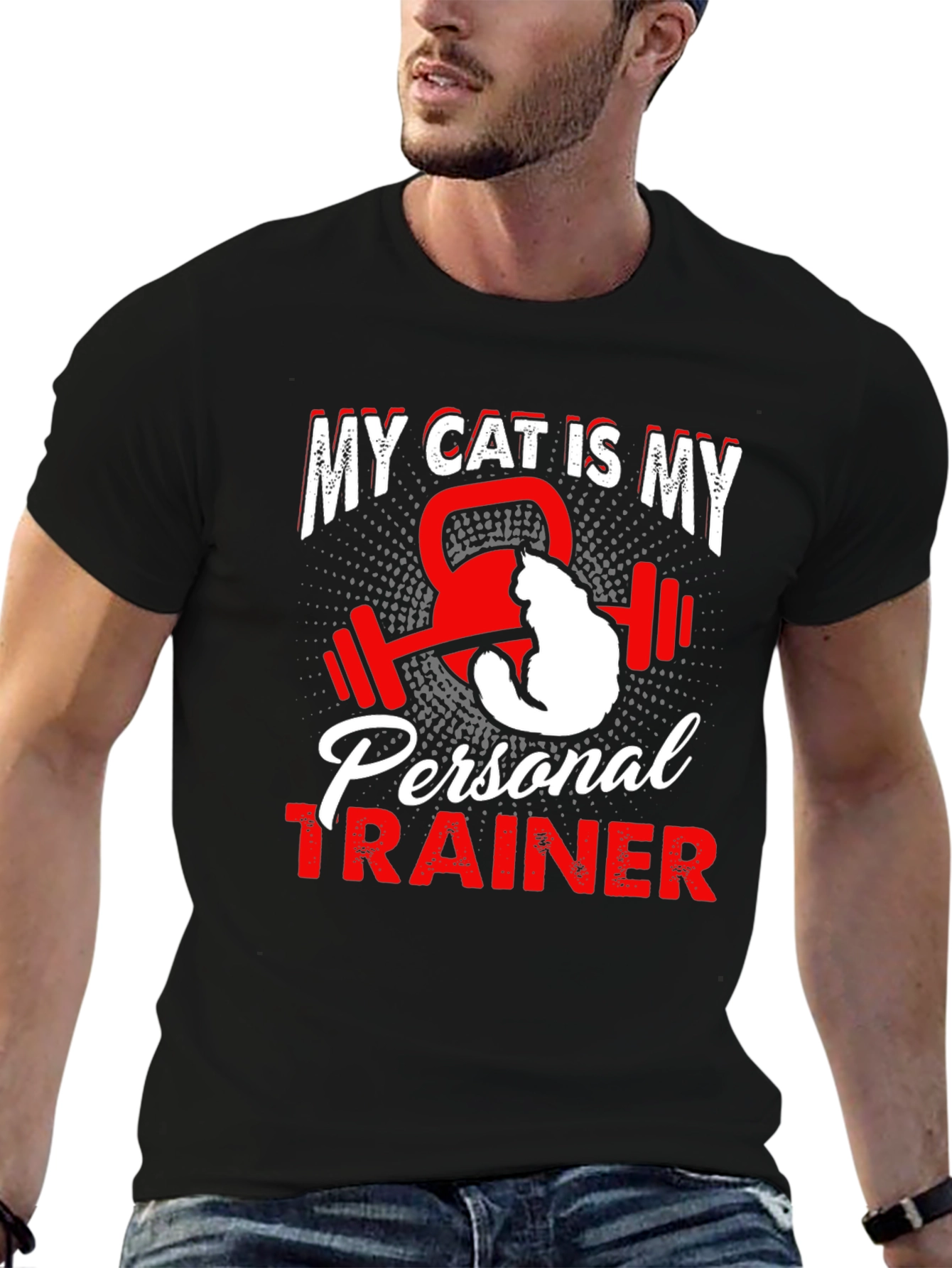 My Cat is My Personal Trainer T-Shirt