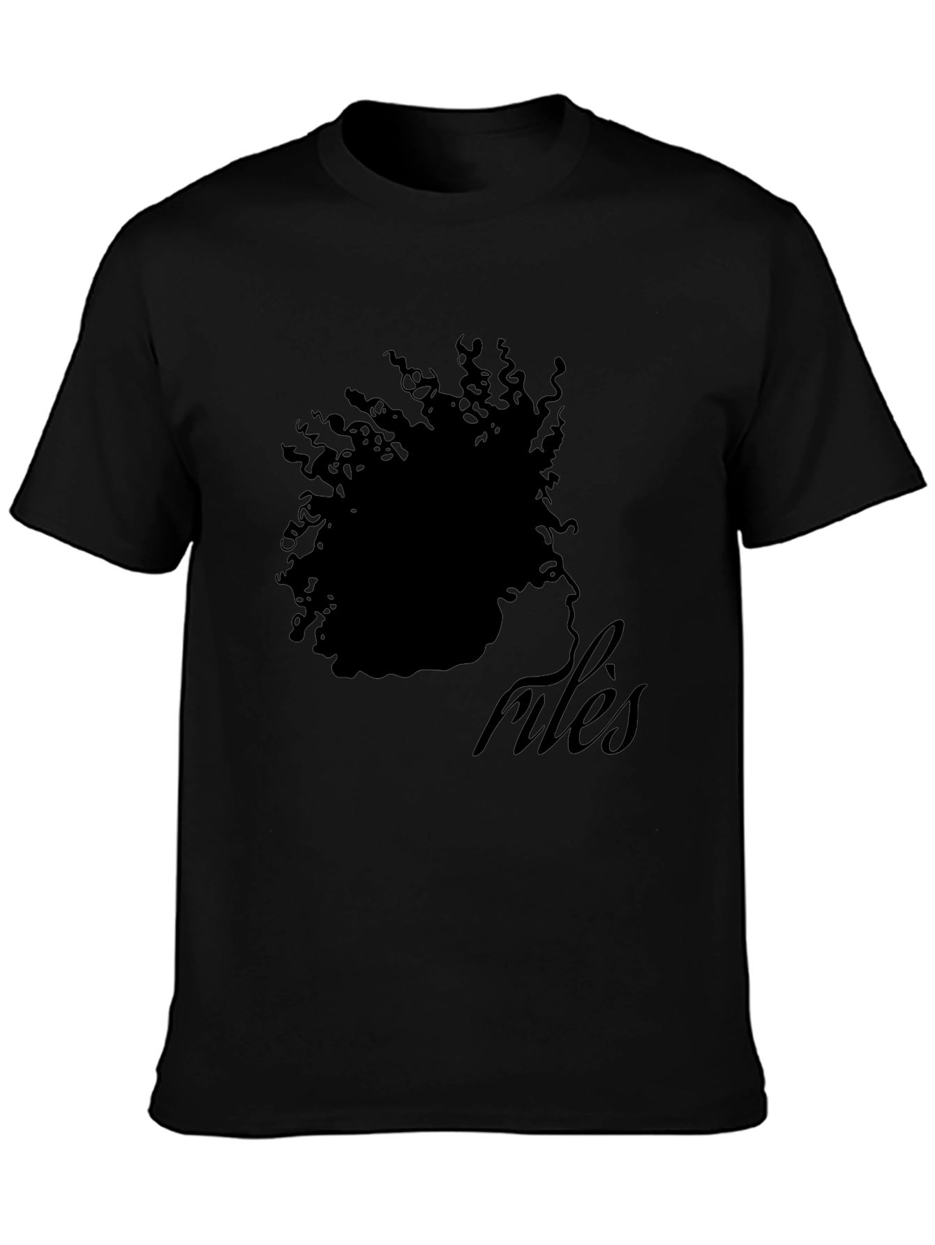 Stylish Black Rules Graphic T-Shirt