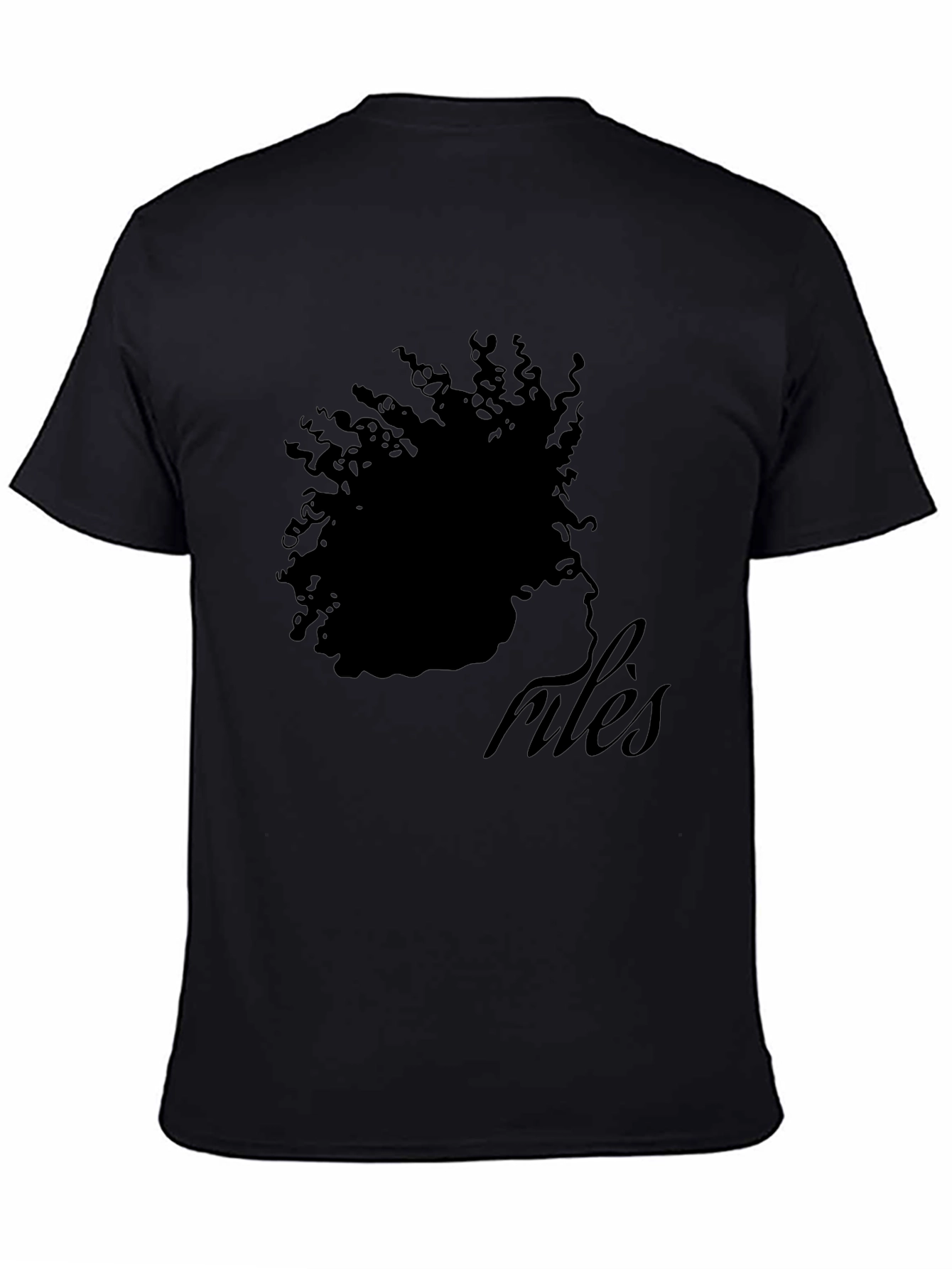 Stylish Black Rules Graphic T-Shirt