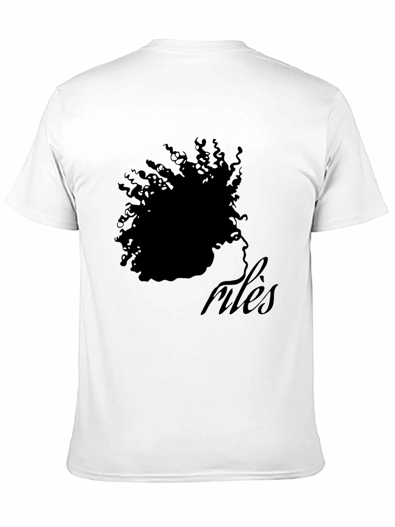 Stylish Black Rules Graphic T-Shirt