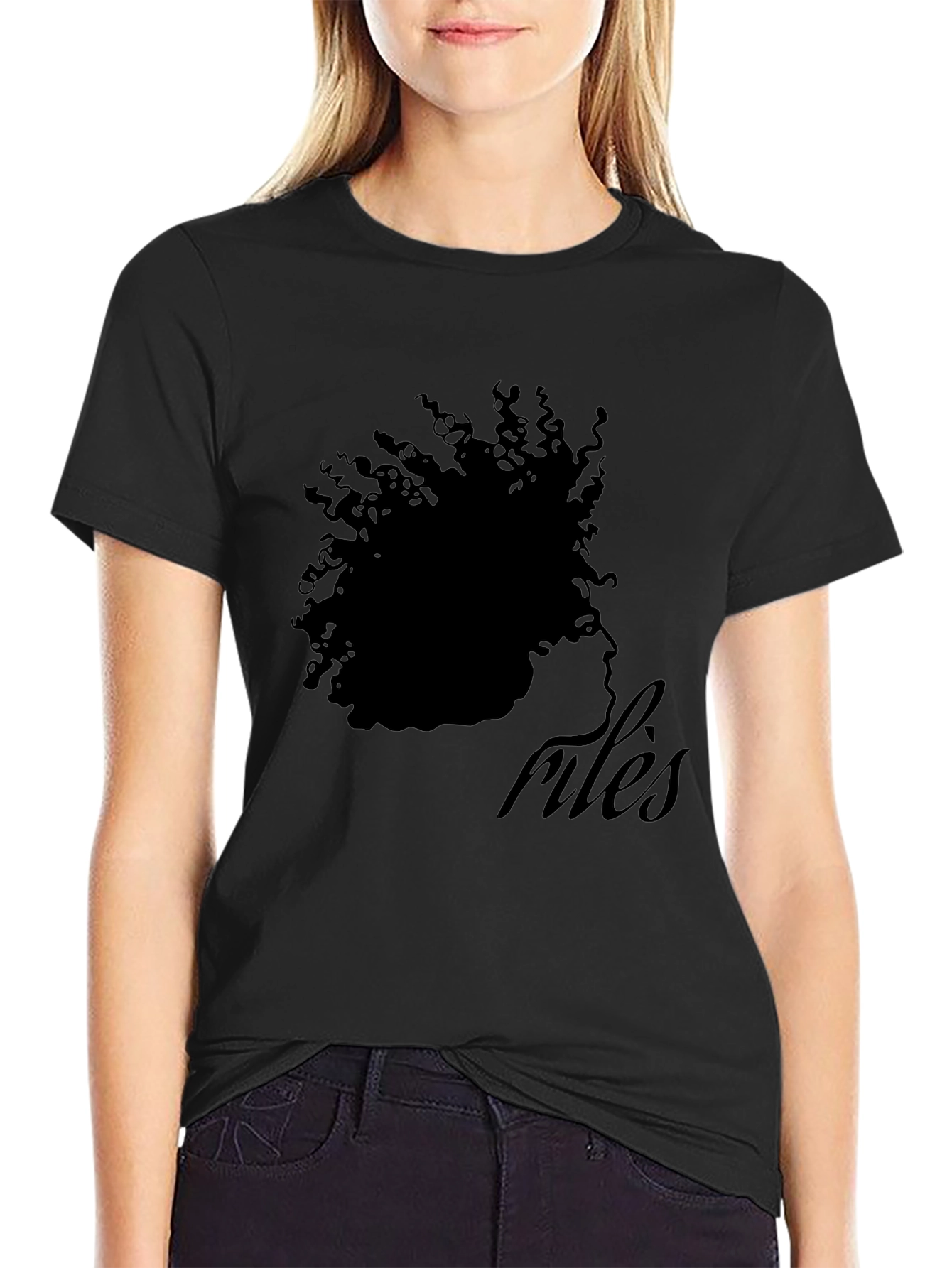 Stylish Black Rules Graphic T-Shirt
