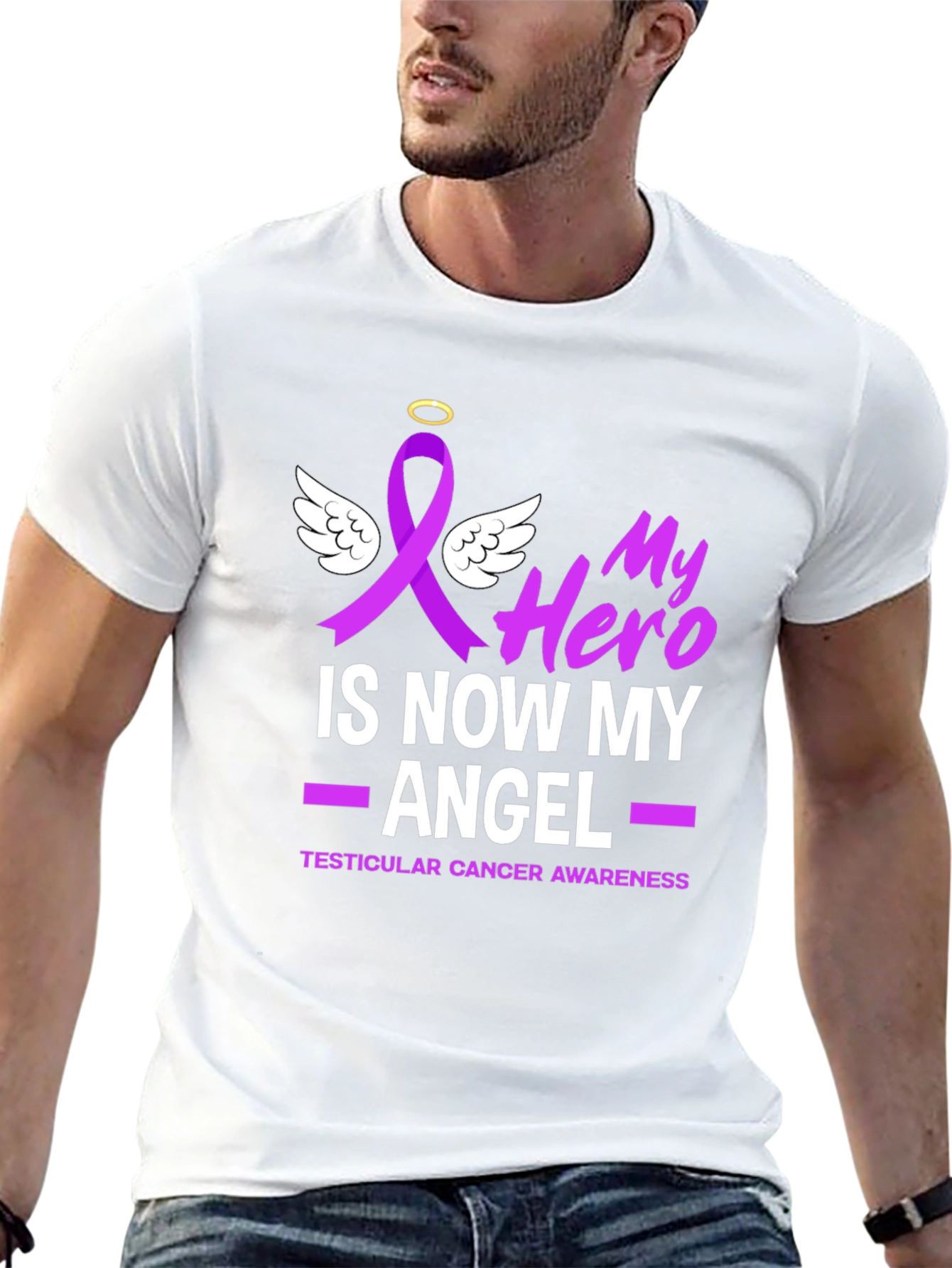 My Hero Is Now My Angel Awareness T-Shirt