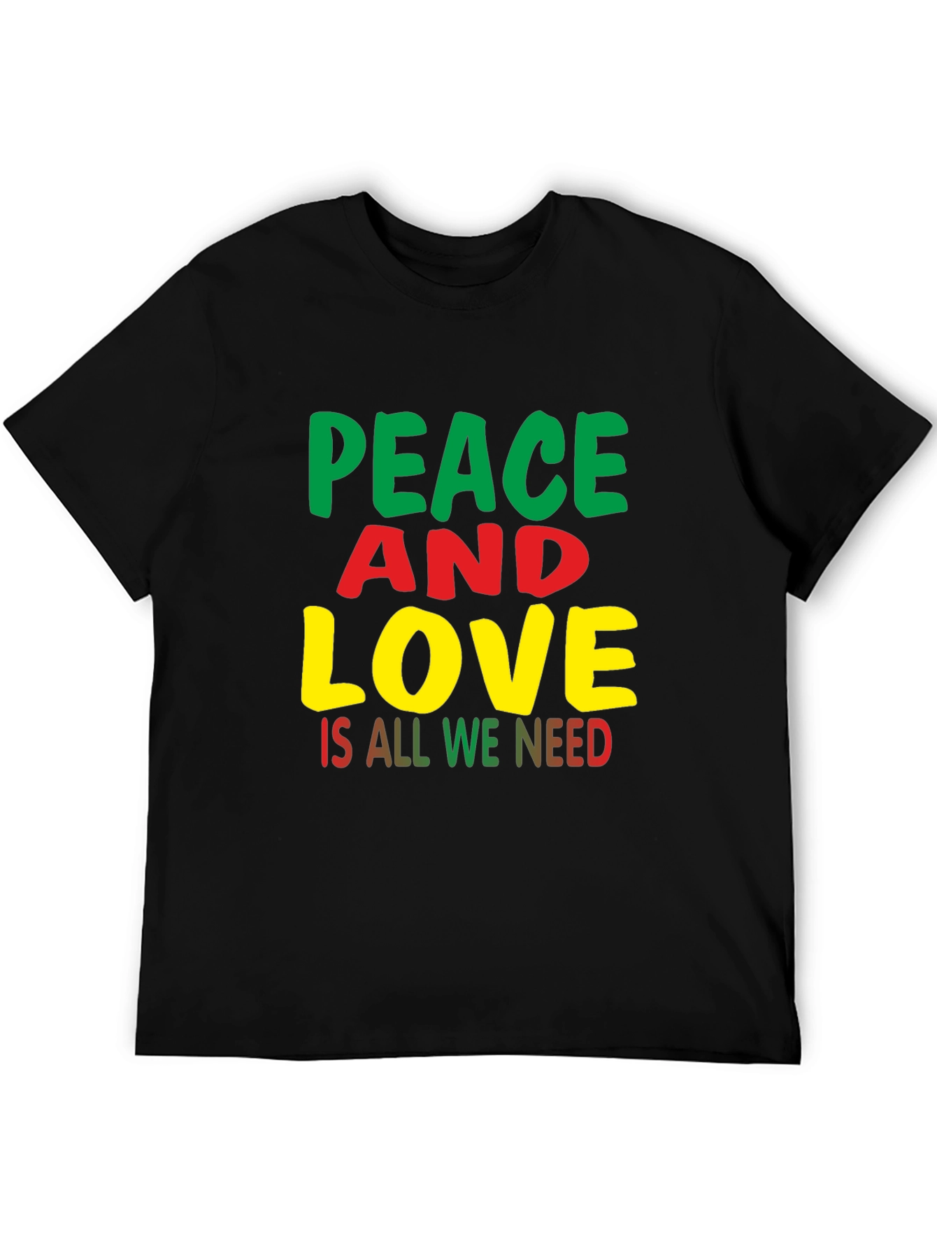 Peace and Love T-Shirt - Black Pride Apparel