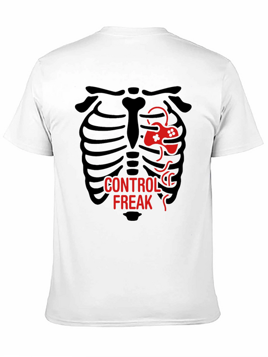 Control Freak T-Shirt - Gamer Skeleton