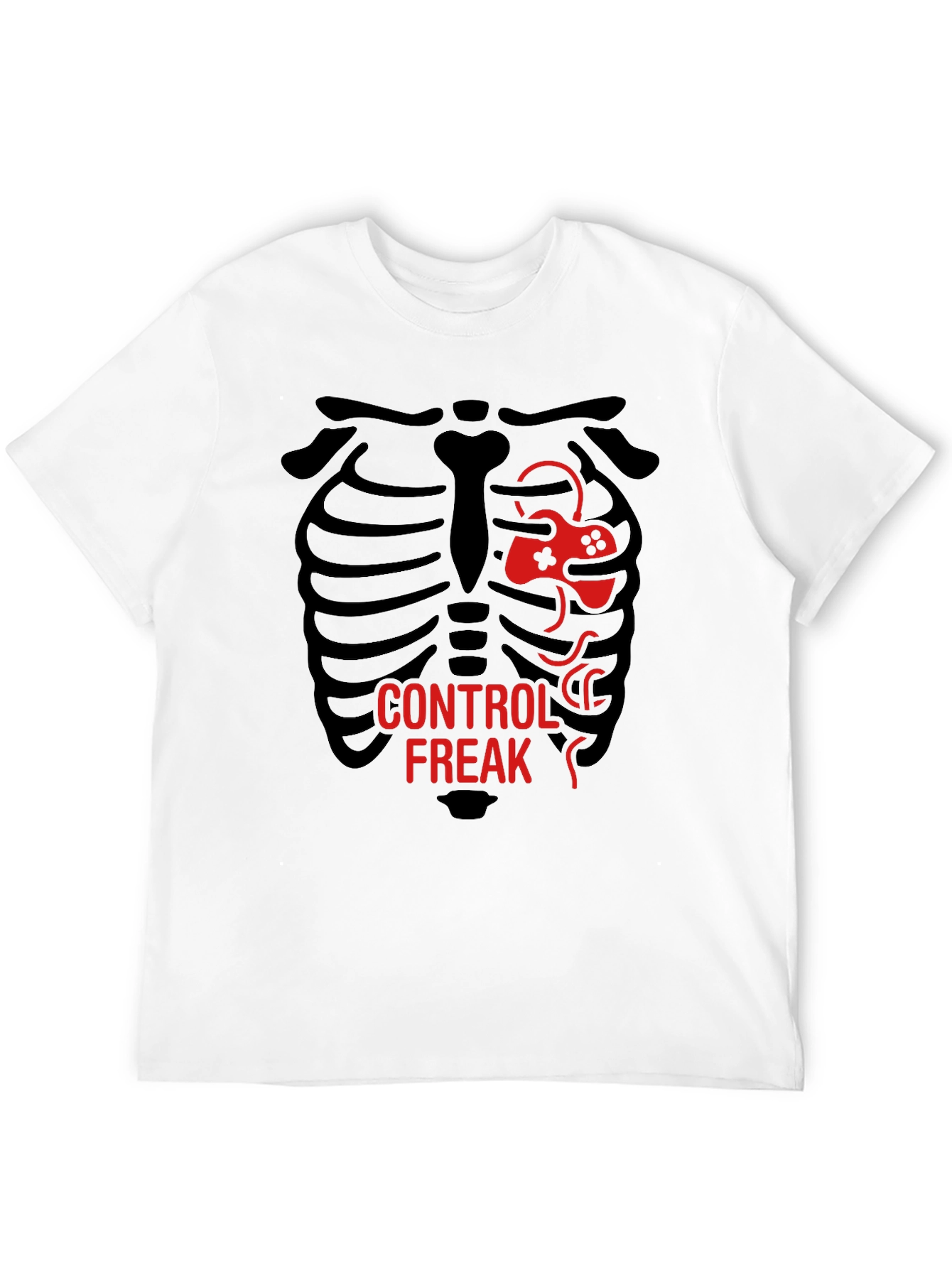 Control Freak T-Shirt - Gamer Skeleton