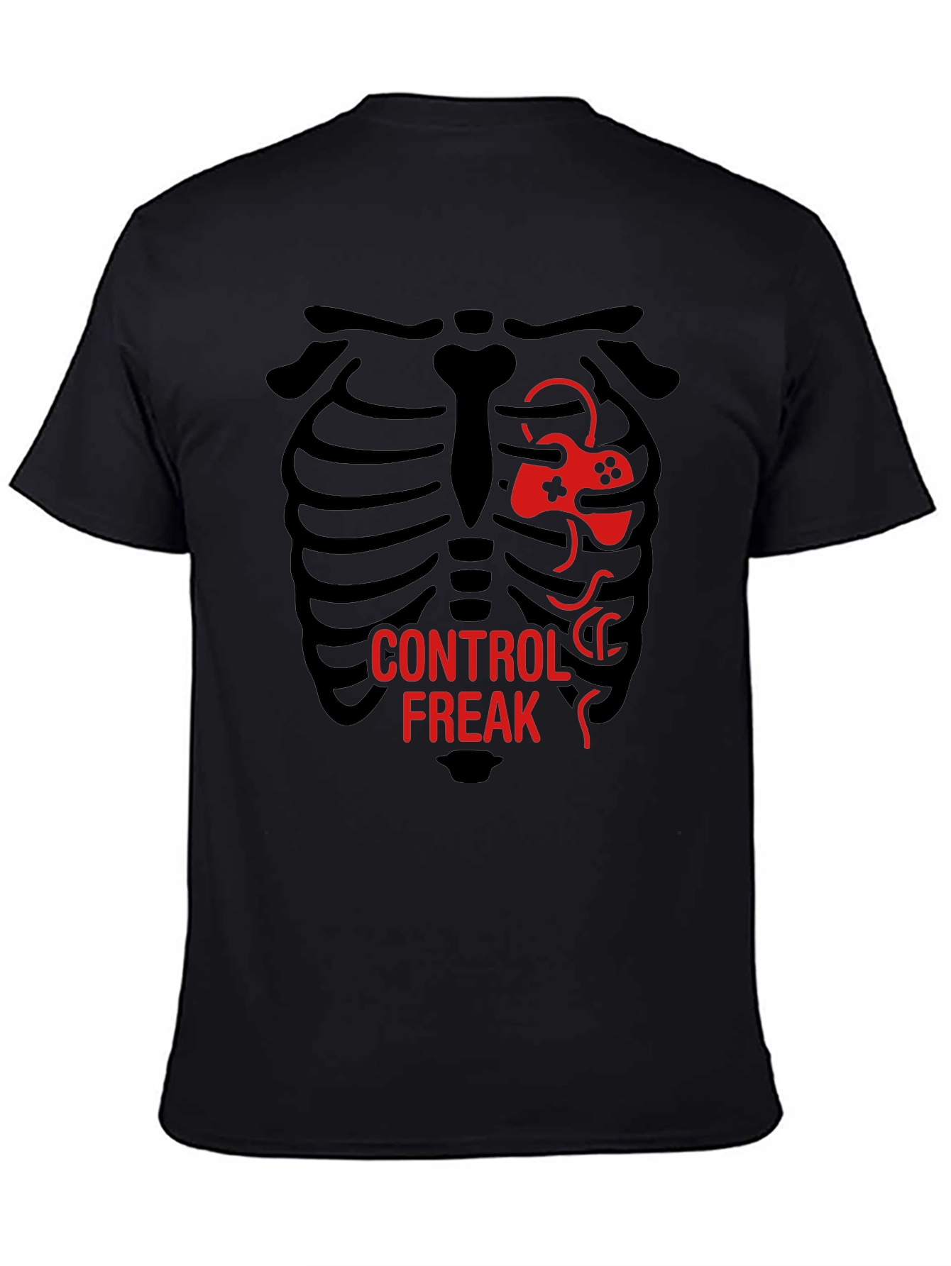 Control Freak T-Shirt - Gamer Skeleton