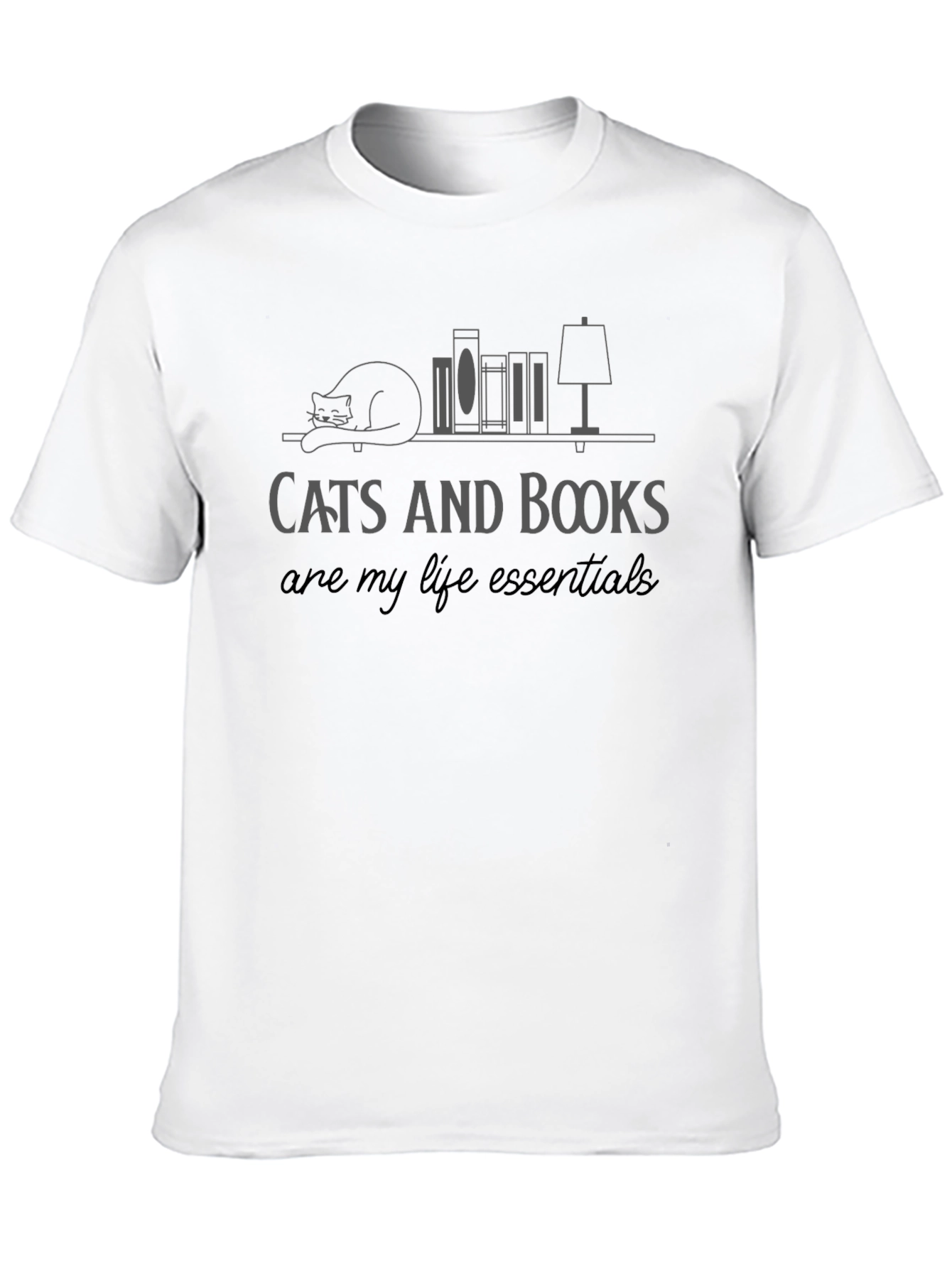 Cats and Books Essential T-Shirt