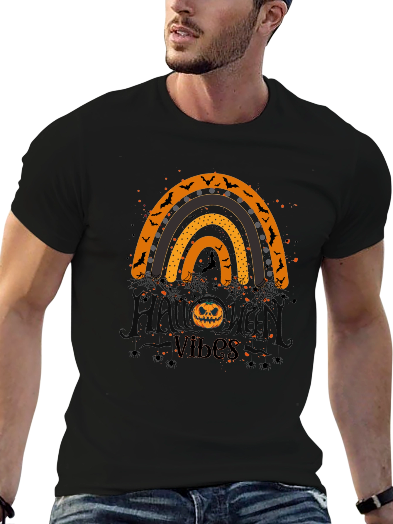 Halloween Vibes Rainbow T-Shirt