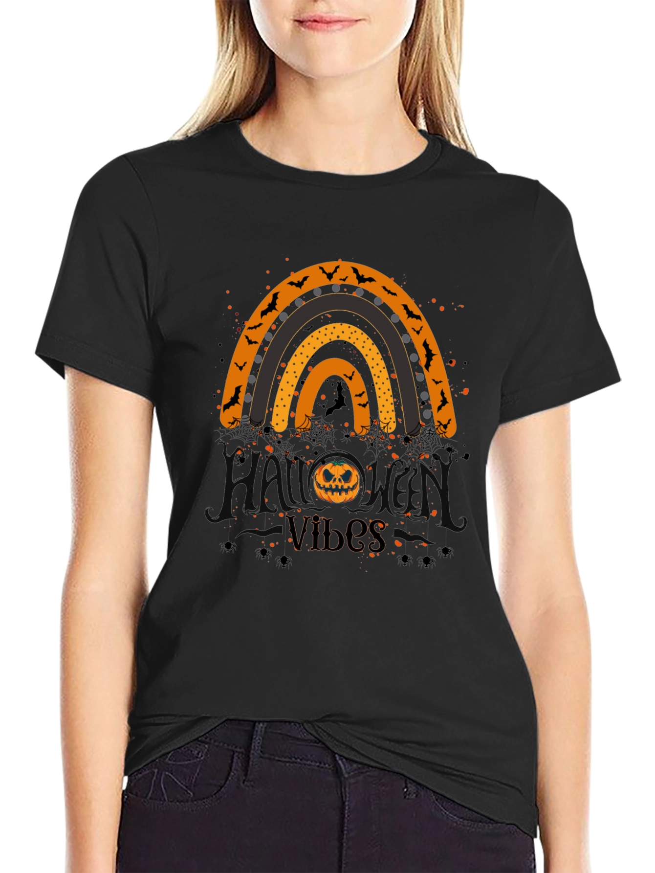 Halloween Vibes Rainbow T-Shirt