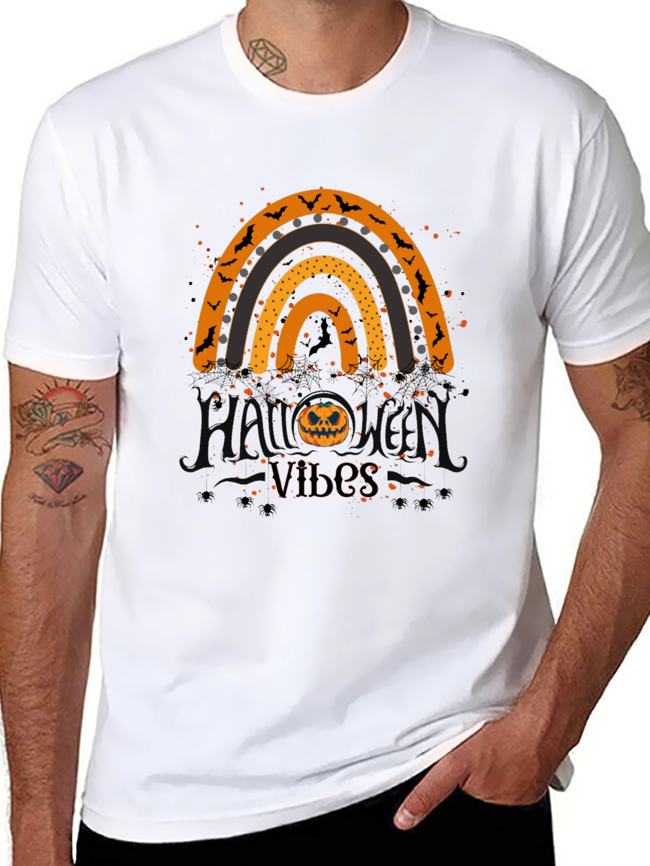 Halloween Vibes Rainbow T-Shirt