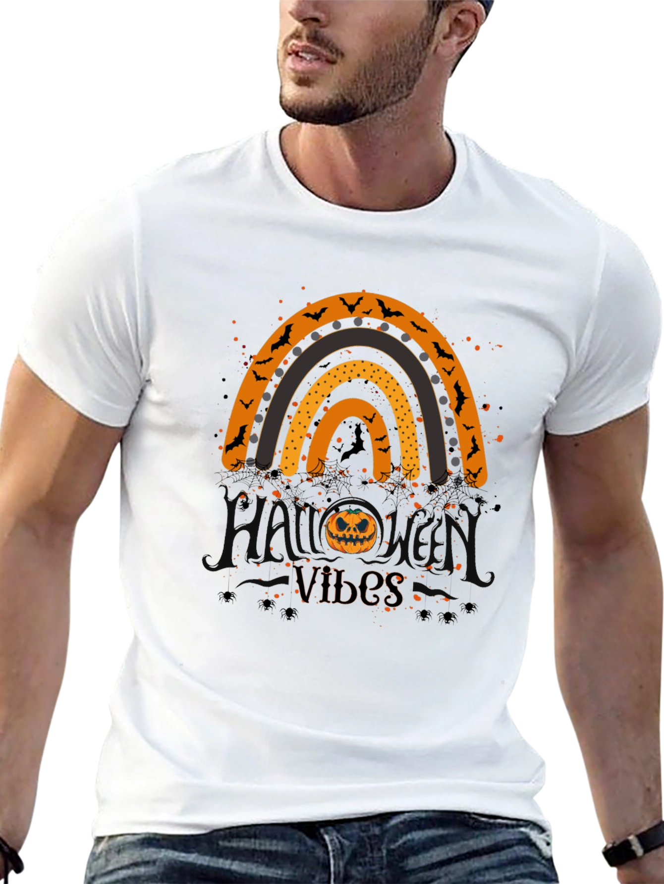 Halloween Vibes Rainbow T-Shirt