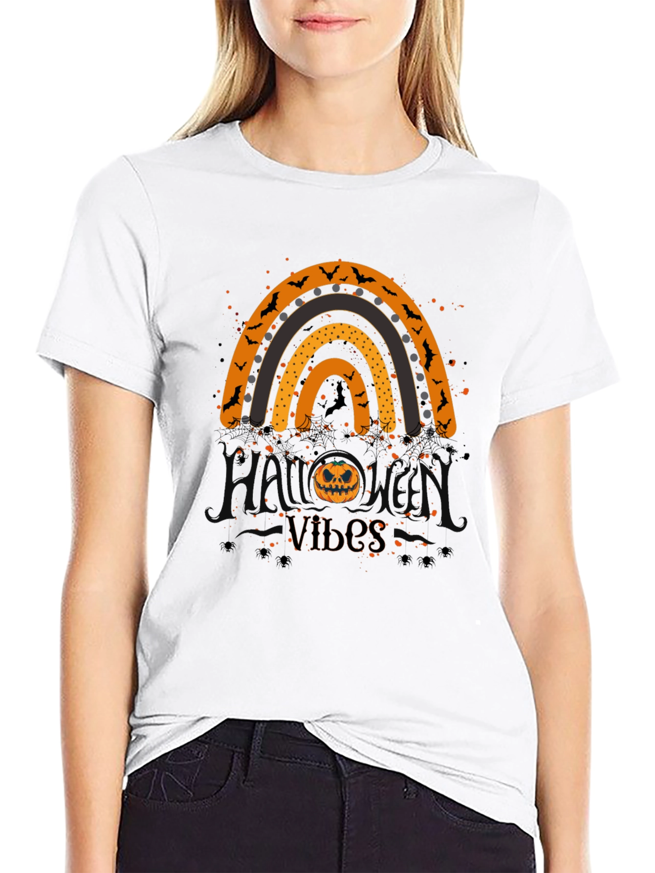 Halloween Vibes Rainbow T-Shirt