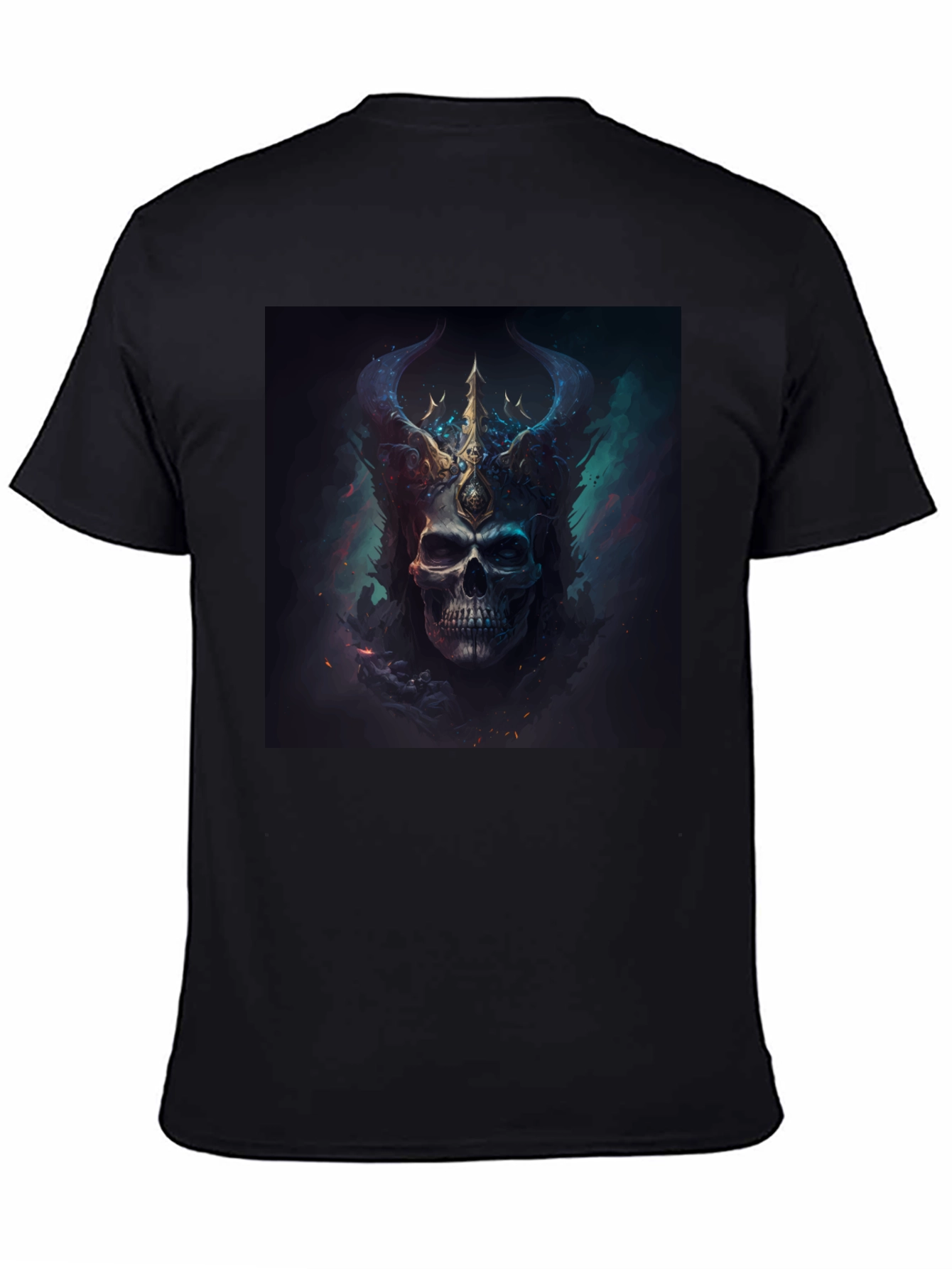 Skull King Graphic Tee - Dark Fantasy Style