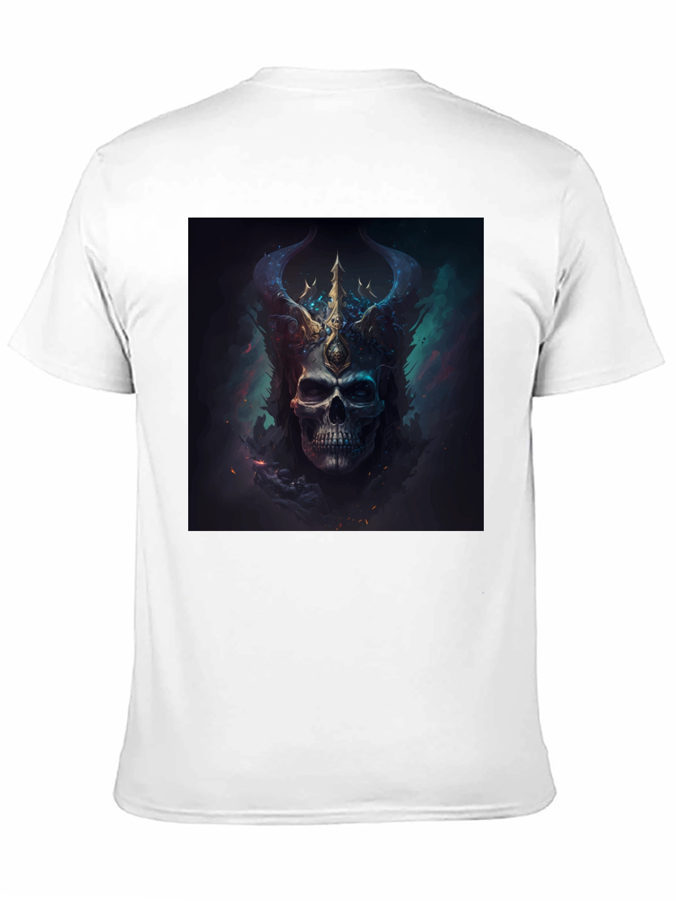 Skull King Graphic Tee - Dark Fantasy Style