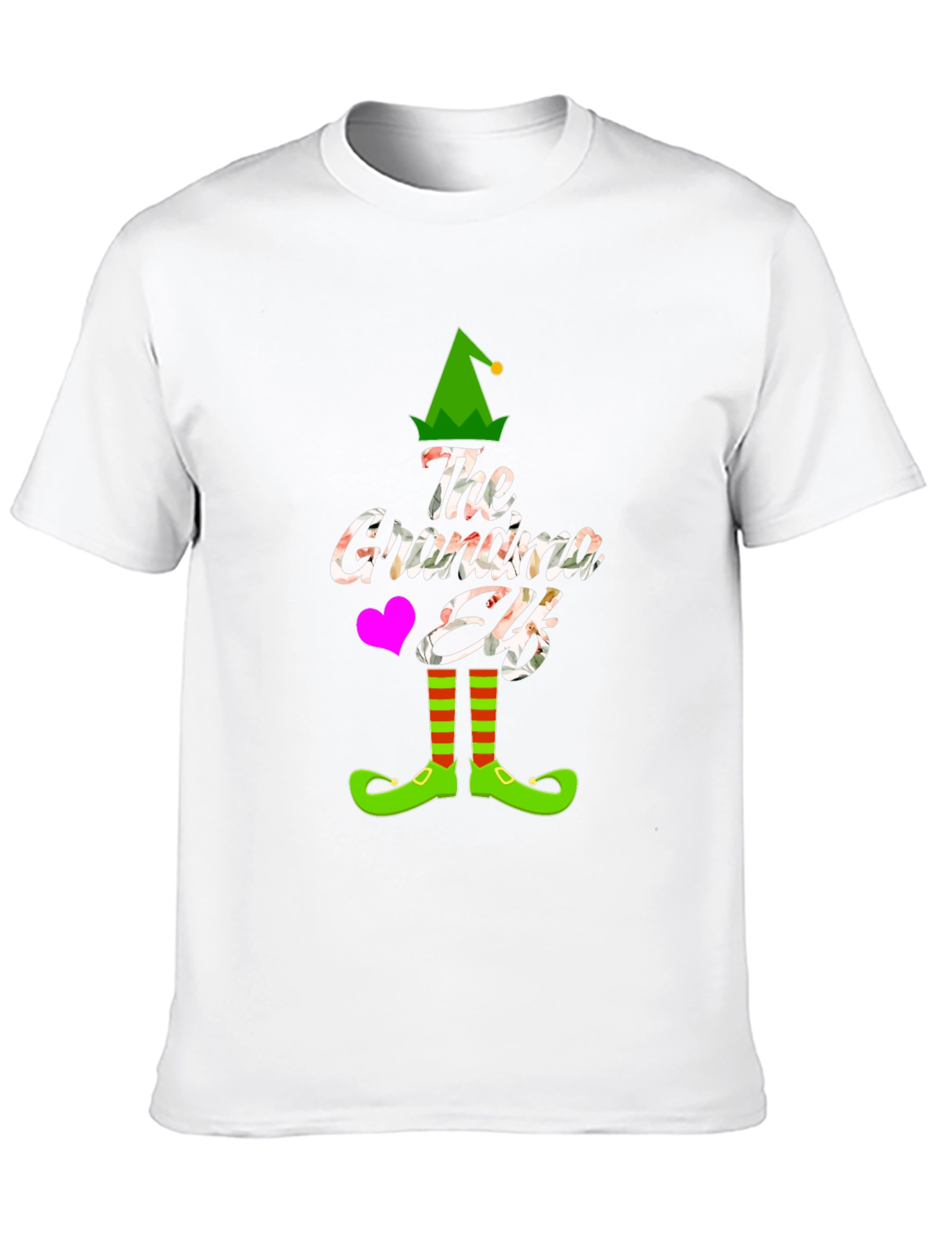 Grandma Elf T-Shirt - Festive Holiday Tee