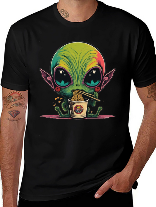 Alien Ramen T-Shirt - Unique Graphic Tee