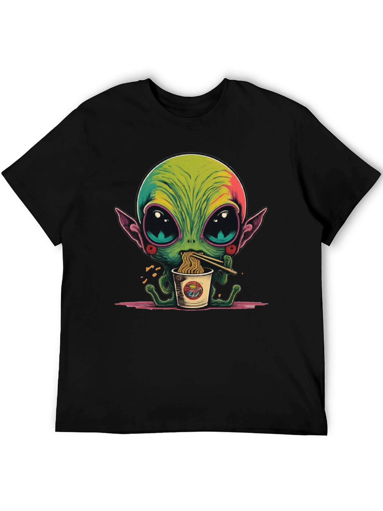 Alien Ramen T-Shirt - Unique Graphic Tee