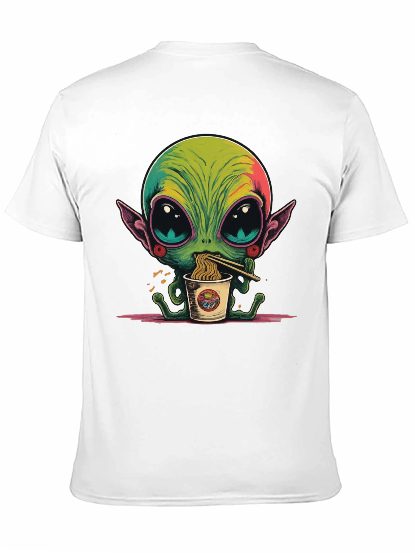 Alien Ramen T-Shirt - Unique Graphic Tee