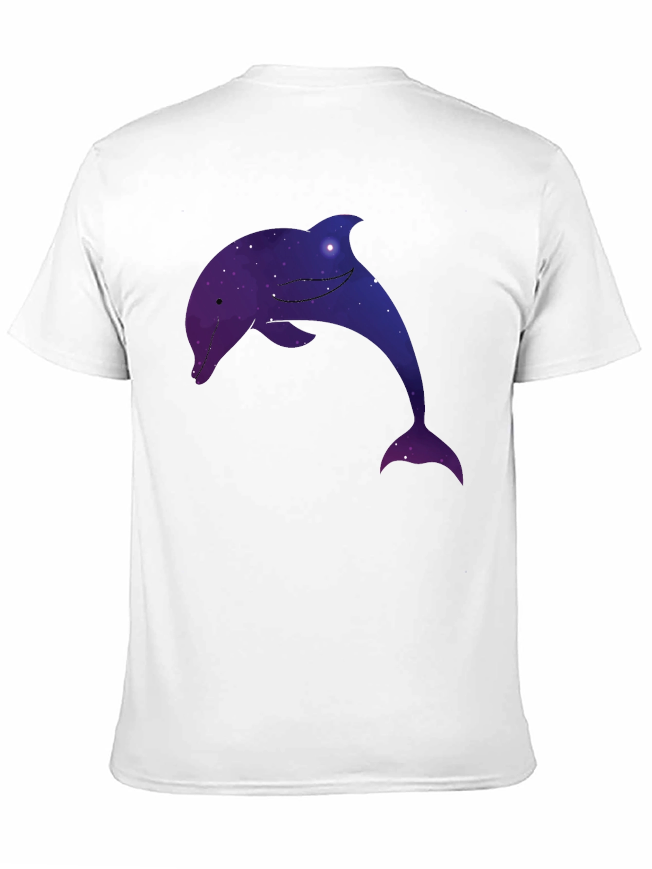 Galaxy Dolphin Graphic Tee - Unique Space Design T-Shirt