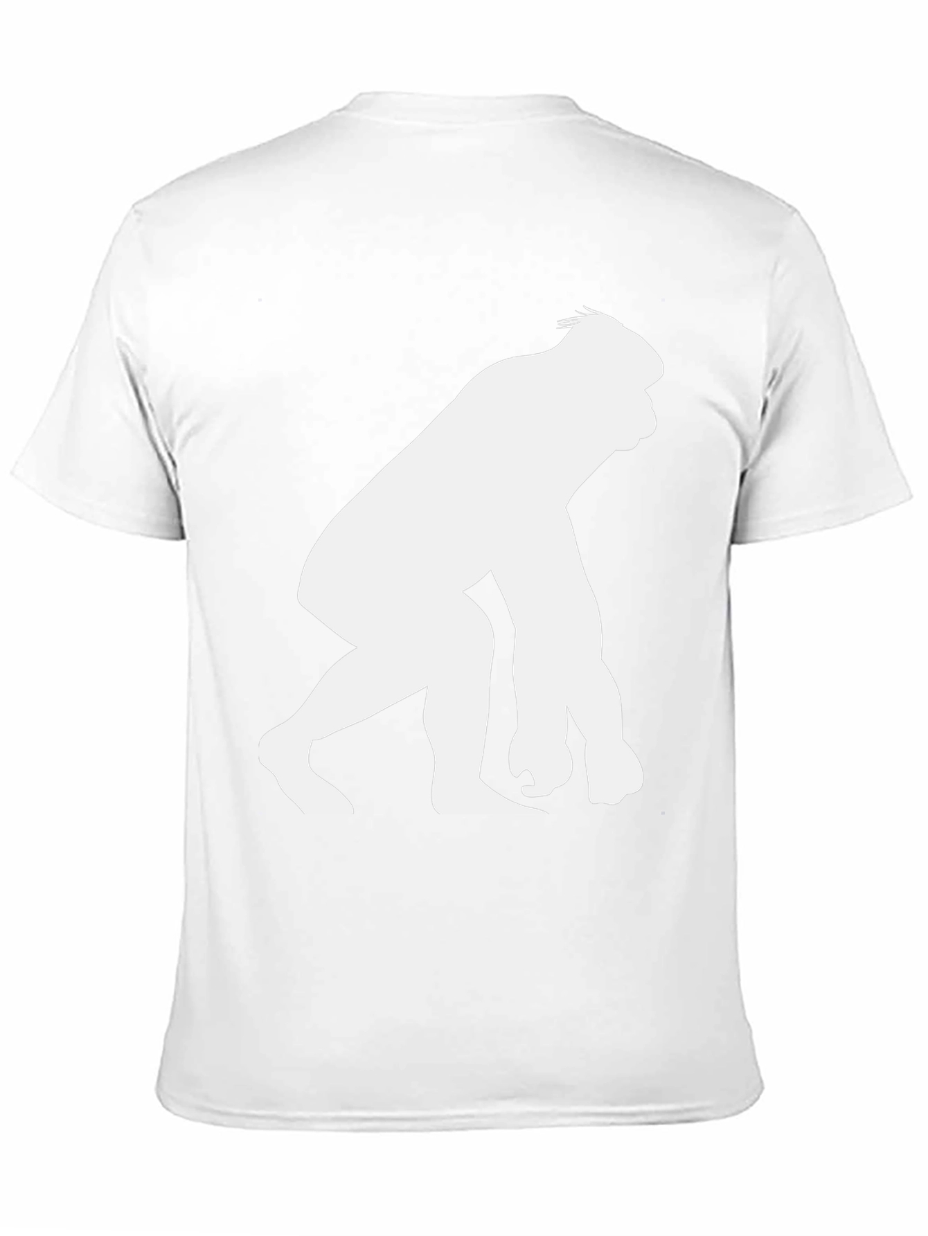Gorilla Silhouette Graphic T-Shirt - Black