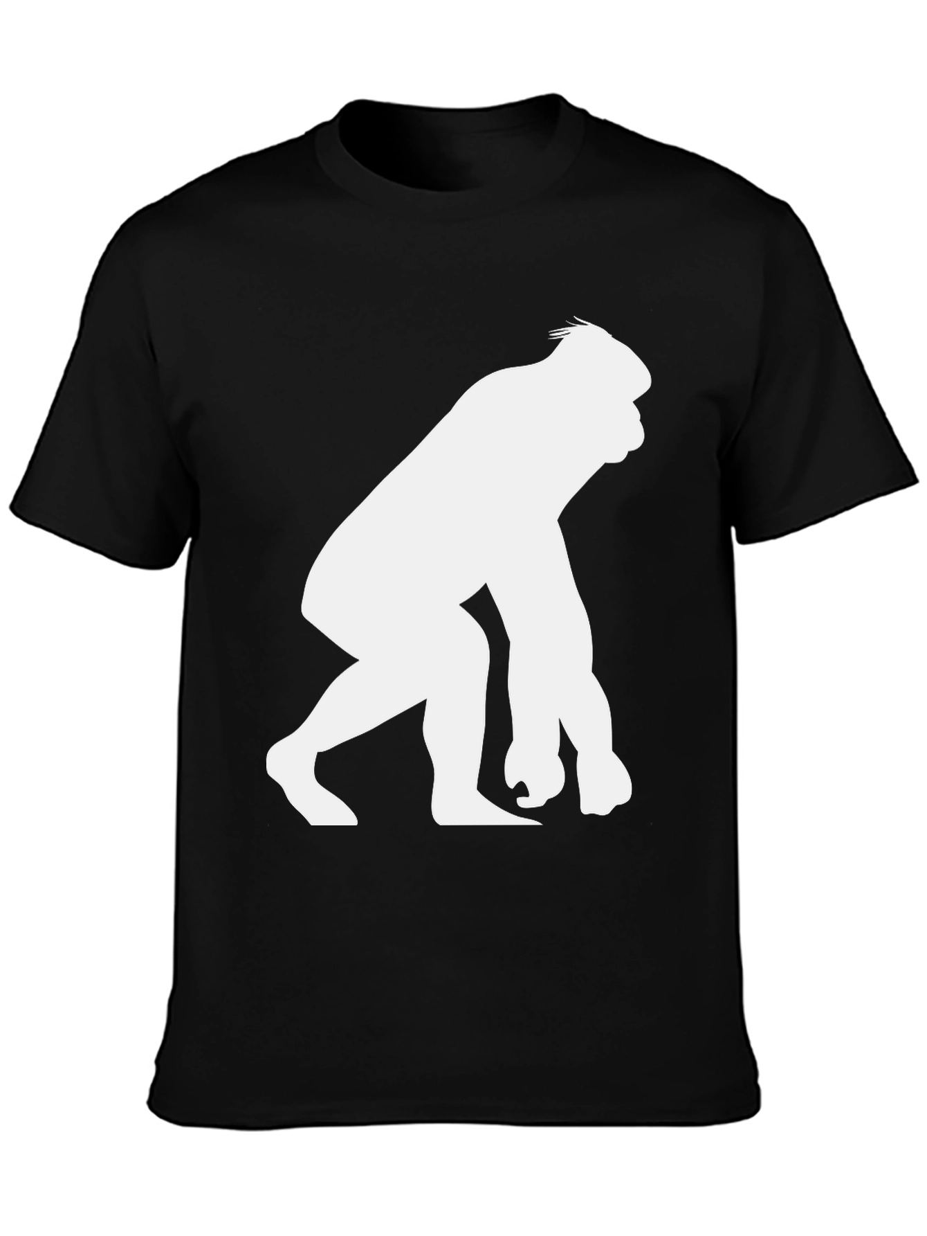 Gorilla Silhouette Graphic T-Shirt - Black