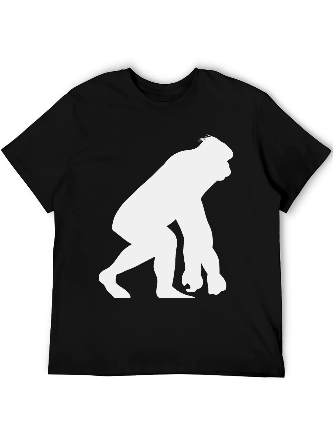 Gorilla Silhouette Graphic T-Shirt - Black
