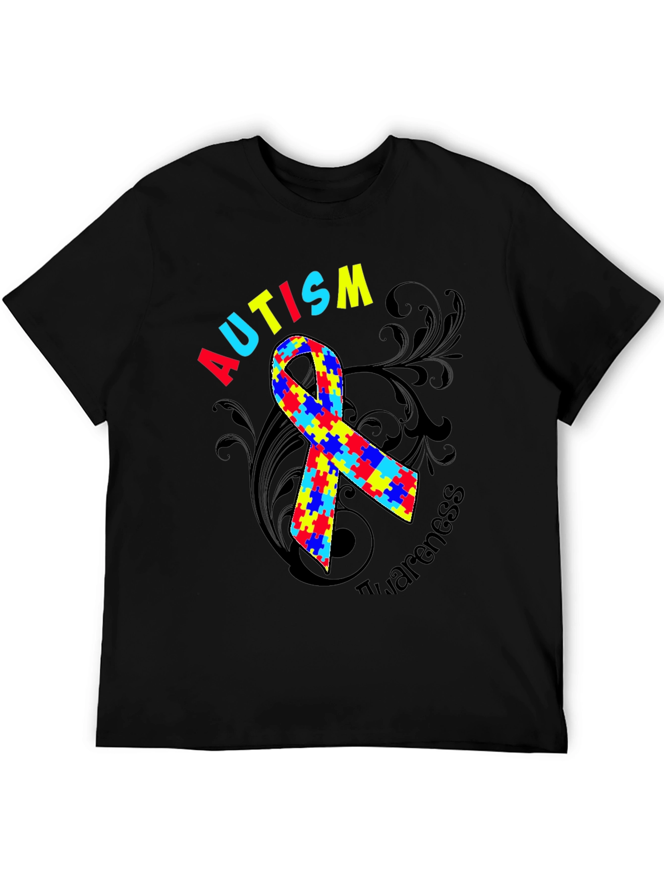 Autism Awareness Ribbon Graphic Tee