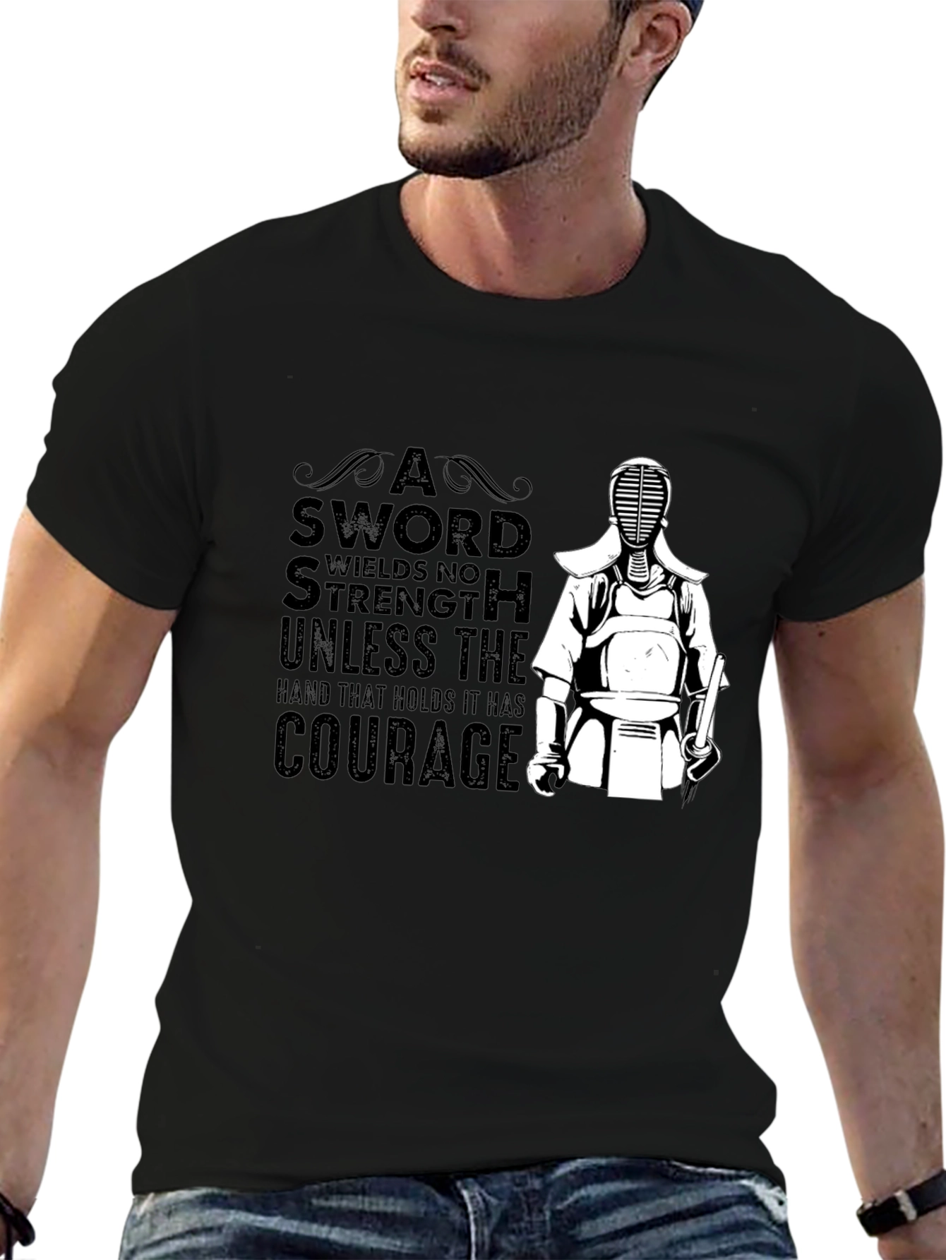 Kendo T-Shirt: Sword Strength Courage