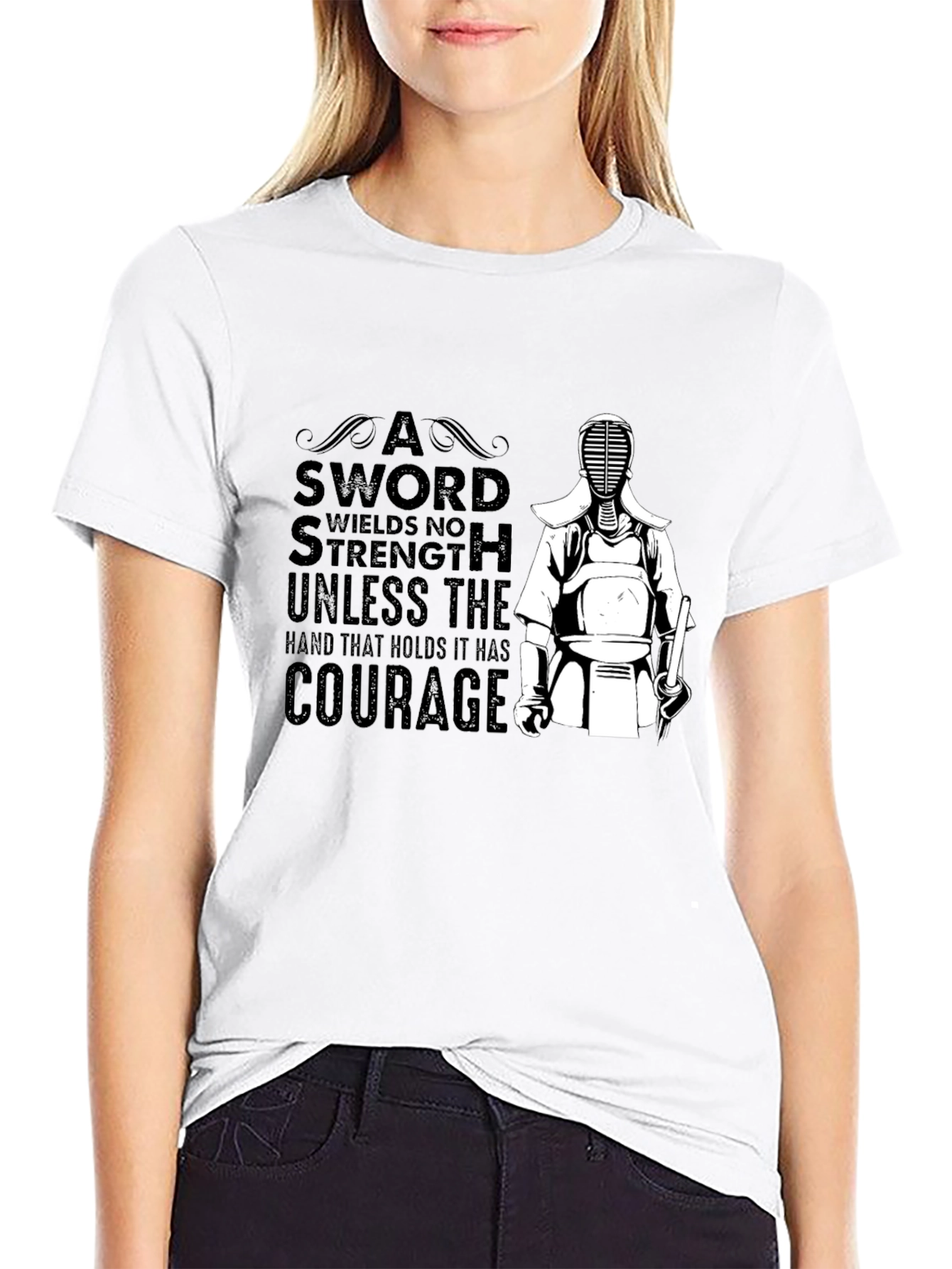 Kendo T-Shirt: Sword Strength Courage