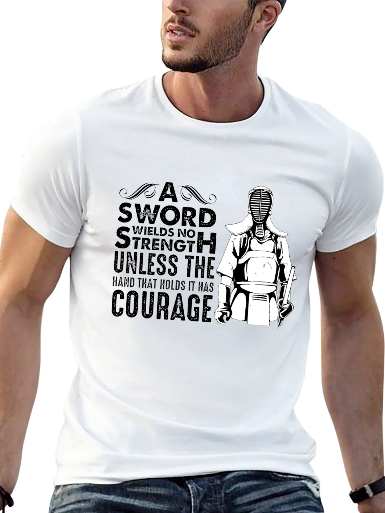 Kendo T-Shirt: Sword Strength Courage