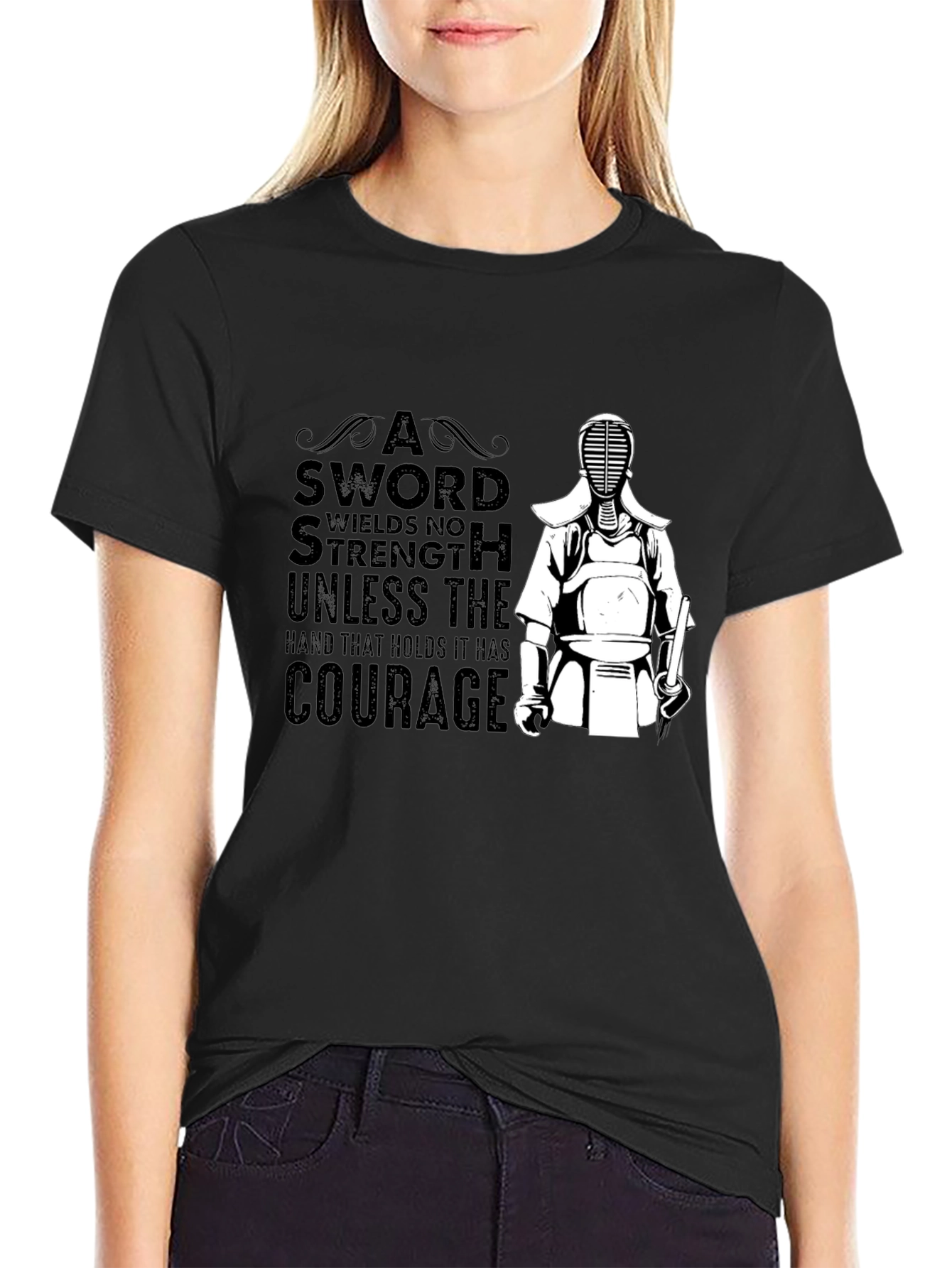 Kendo T-Shirt: Sword Strength Courage