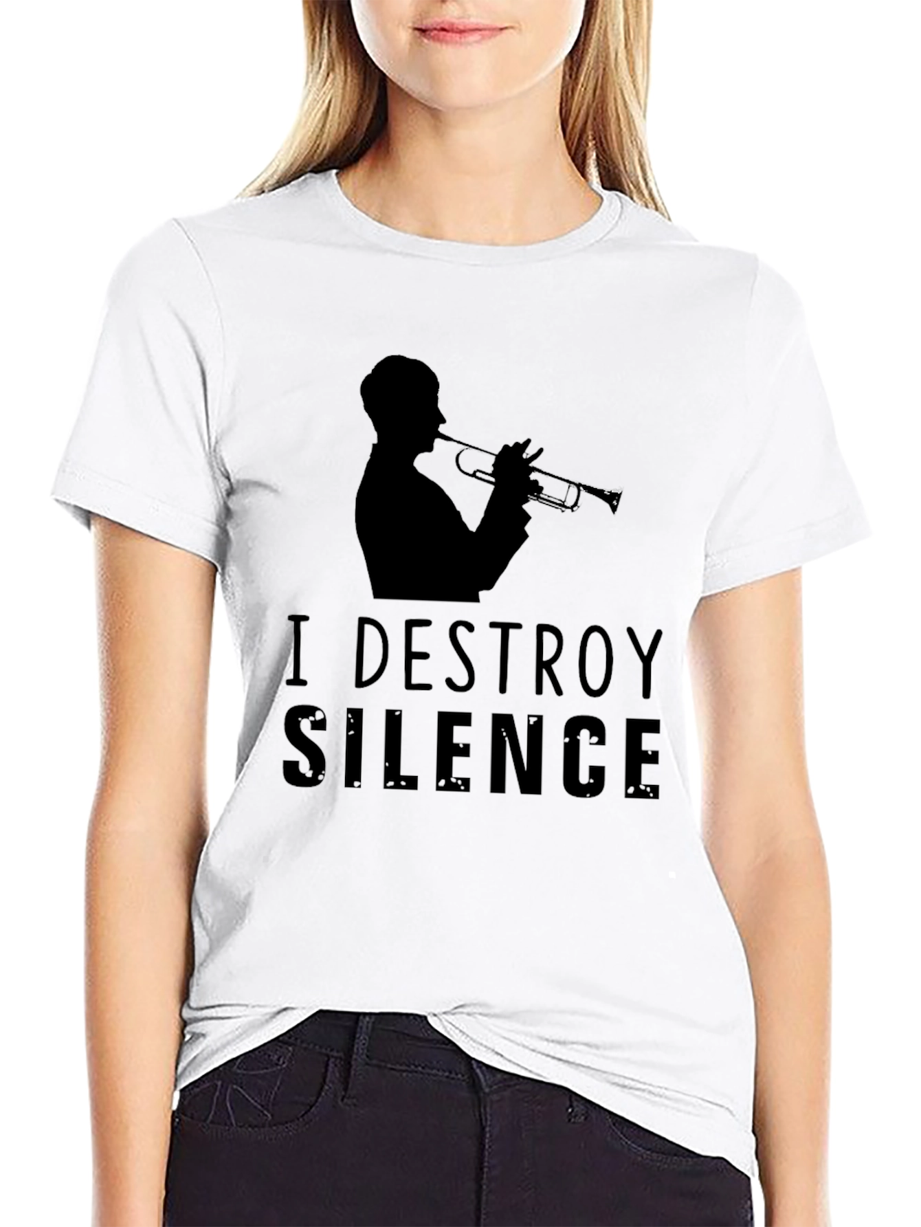I Destroy Silence Trumpet T-Shirt