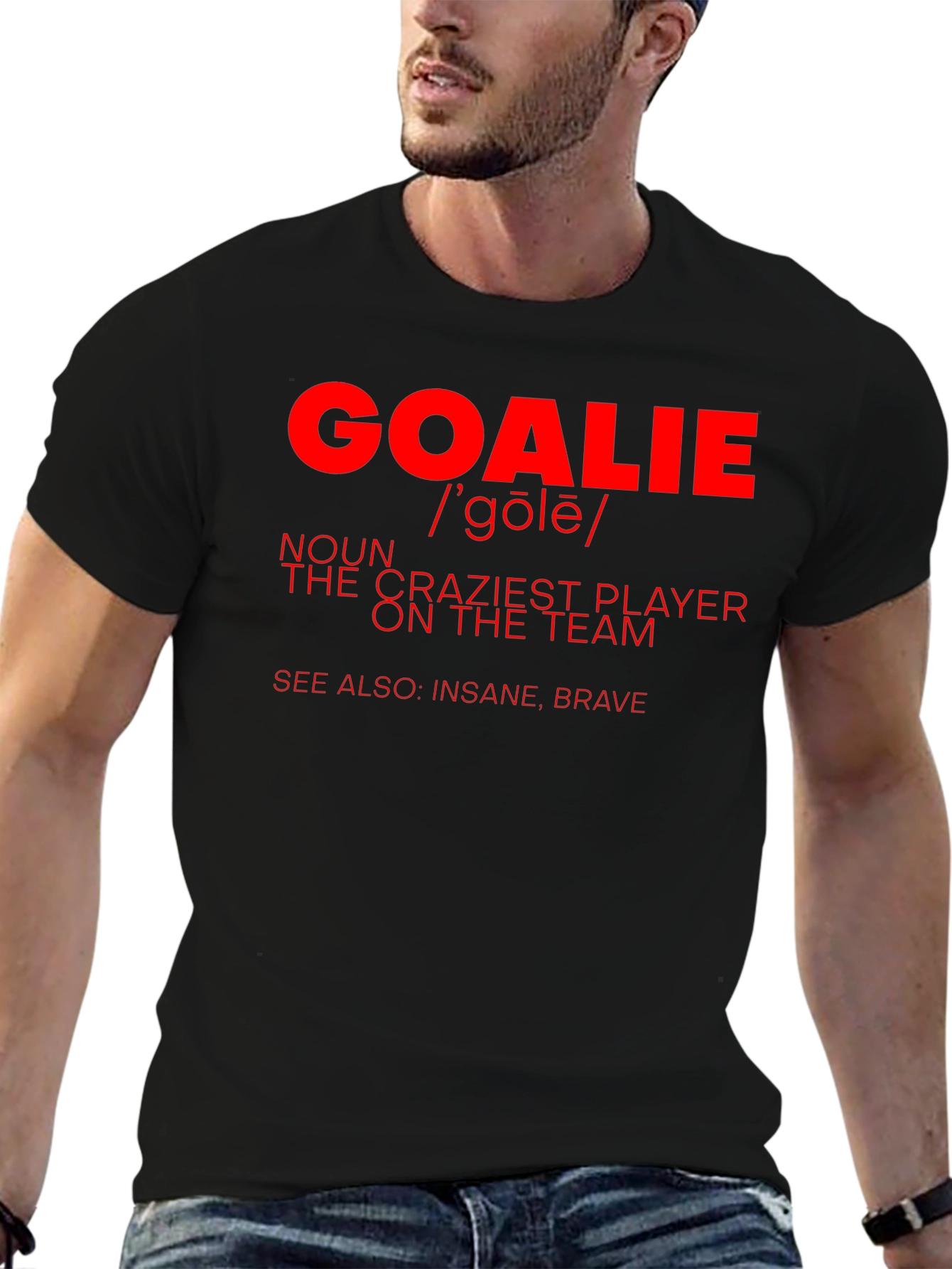 Goalie Definition Graphic T-Shirt - Crazy Player Tee