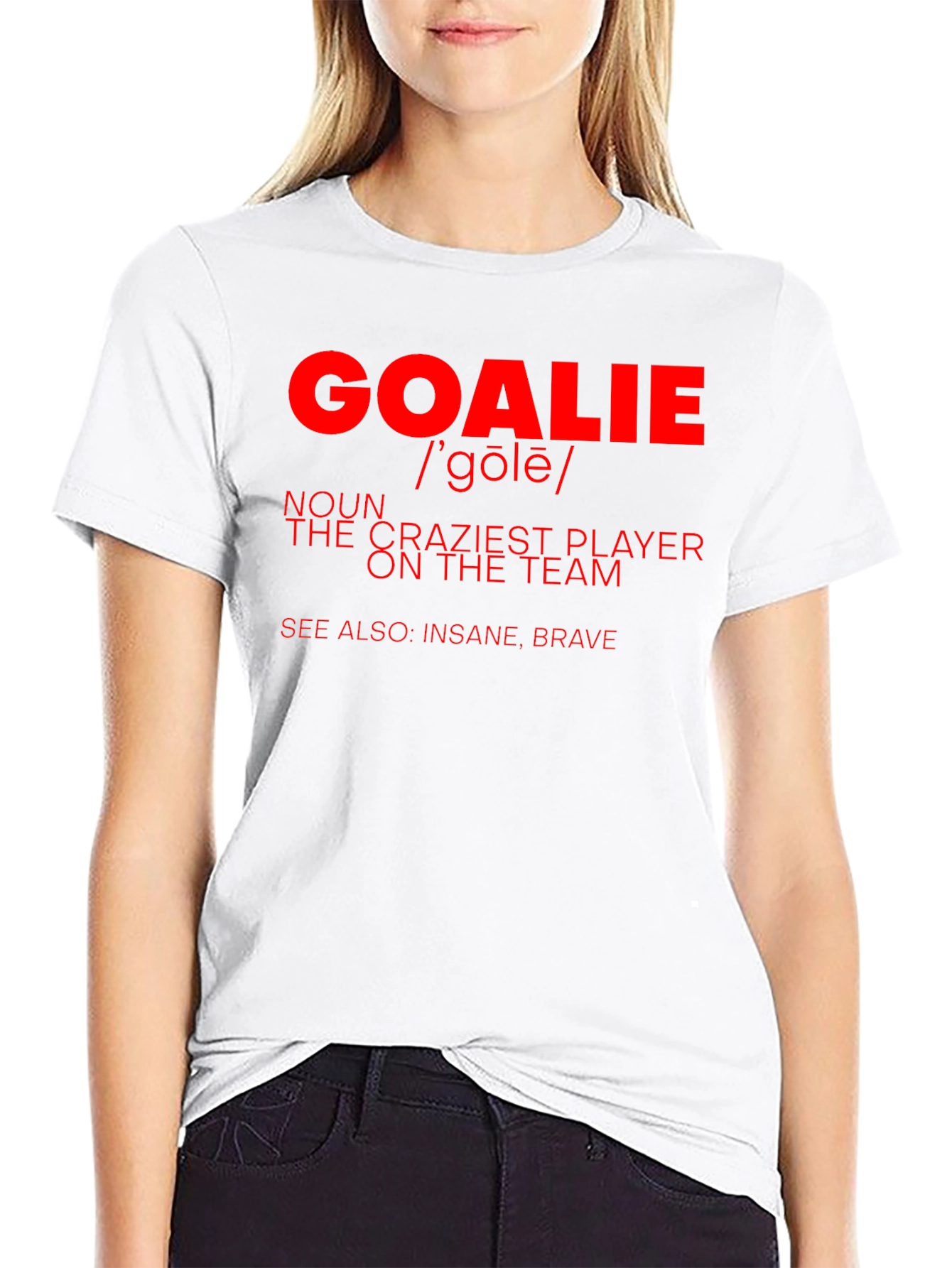 Goalie Definition Graphic T-Shirt - Crazy Player Tee