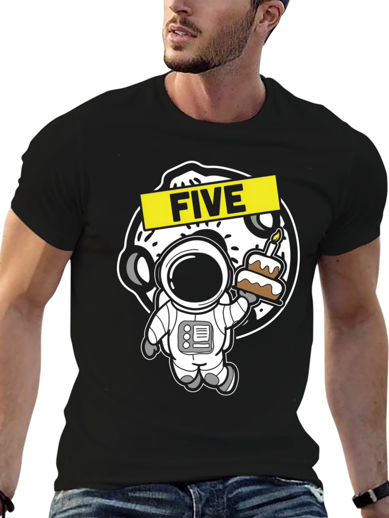 Astronaut Birthday Five T-Shirt