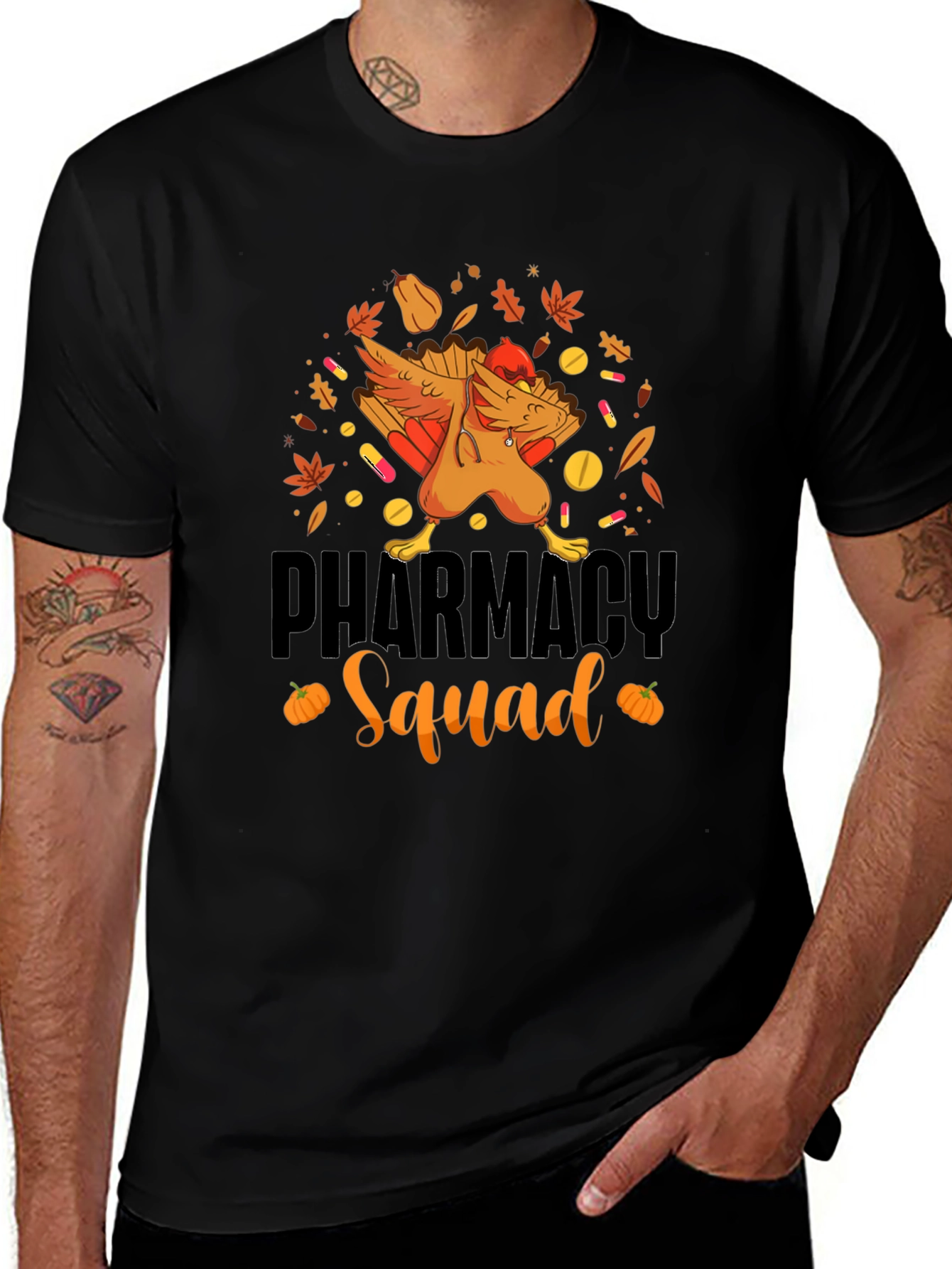 Pharmacy Squad Thanksgiving Turkey T-Shirt