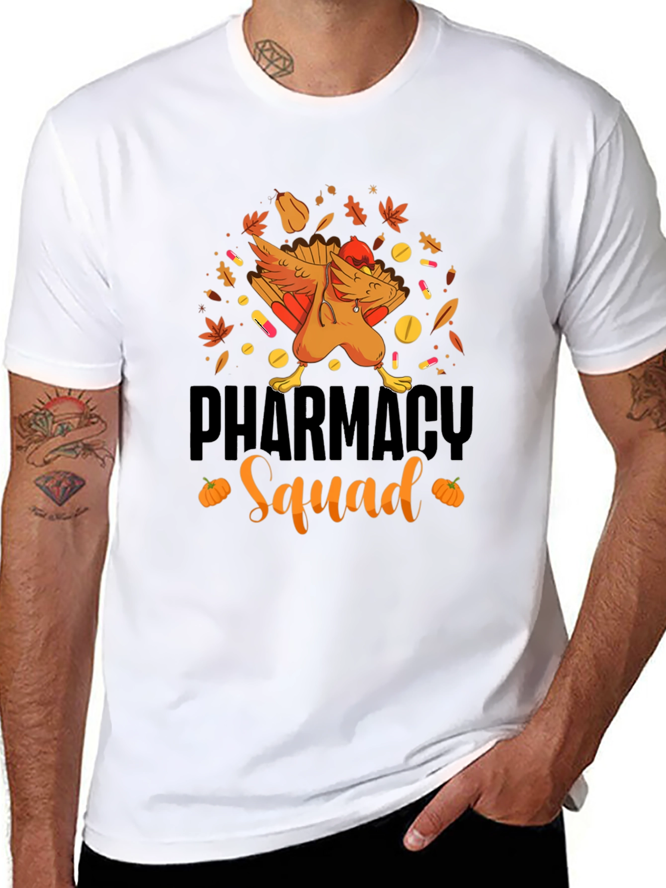 Pharmacy Squad Thanksgiving Turkey T-Shirt