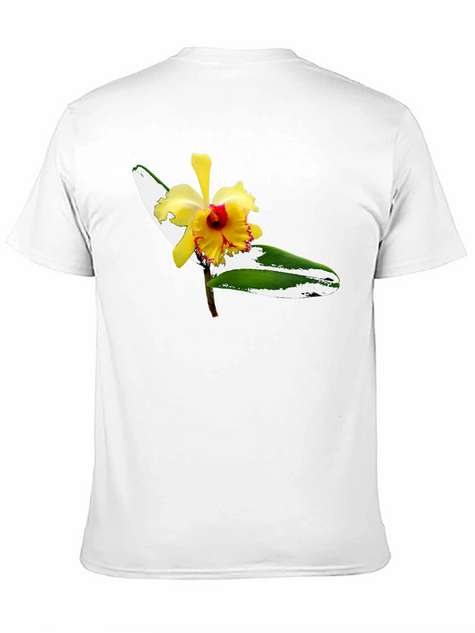 Floral Graphic Tee - Mens Black T-Shirt