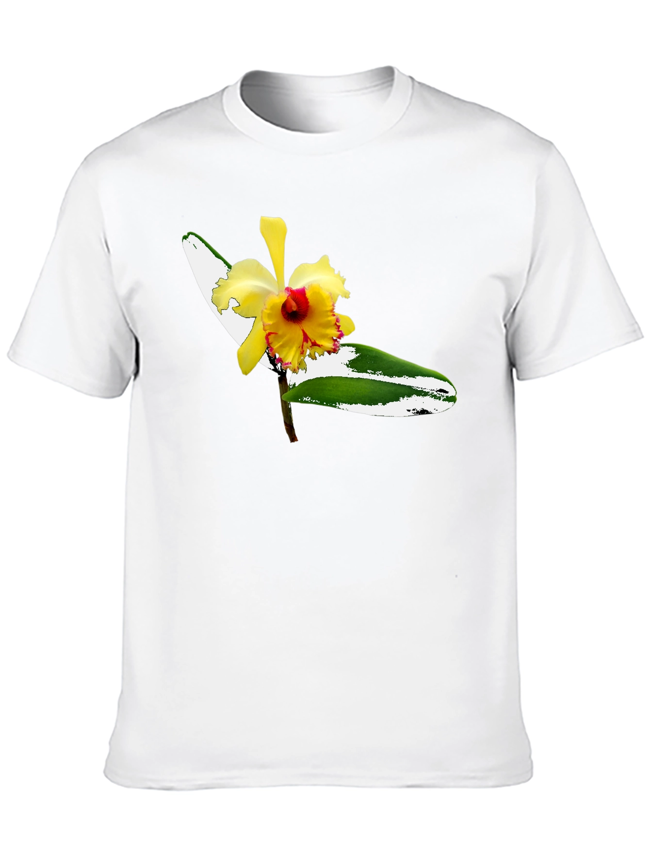 Floral Graphic Tee - Mens Black T-Shirt