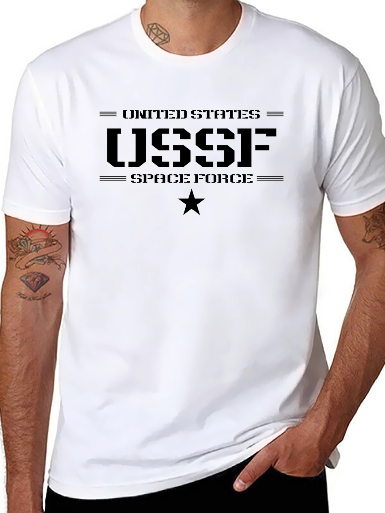 USSF Space Force T-Shirt - Patriotic Military Tee
