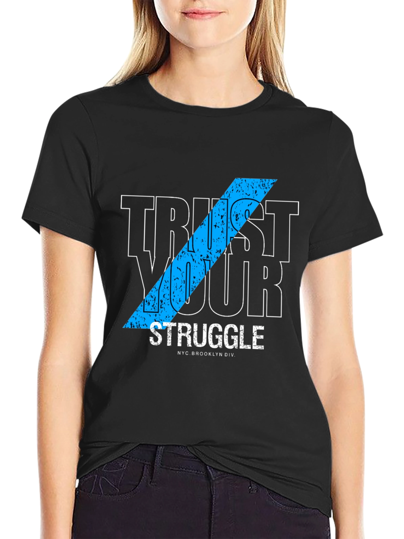Trust Your Struggle Graphic Tee - Black