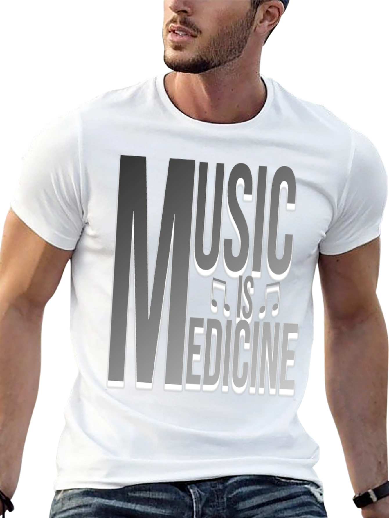 Music is Medicine Graphic Tee - Black