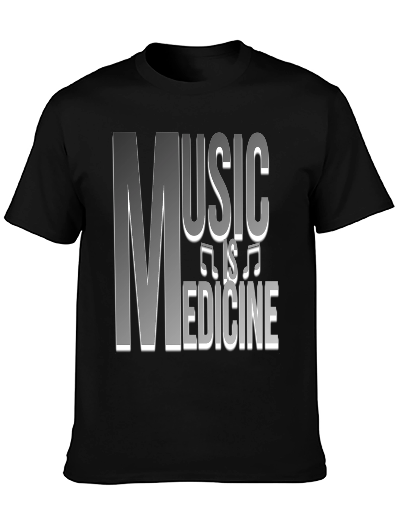 Music is Medicine Graphic Tee - Black