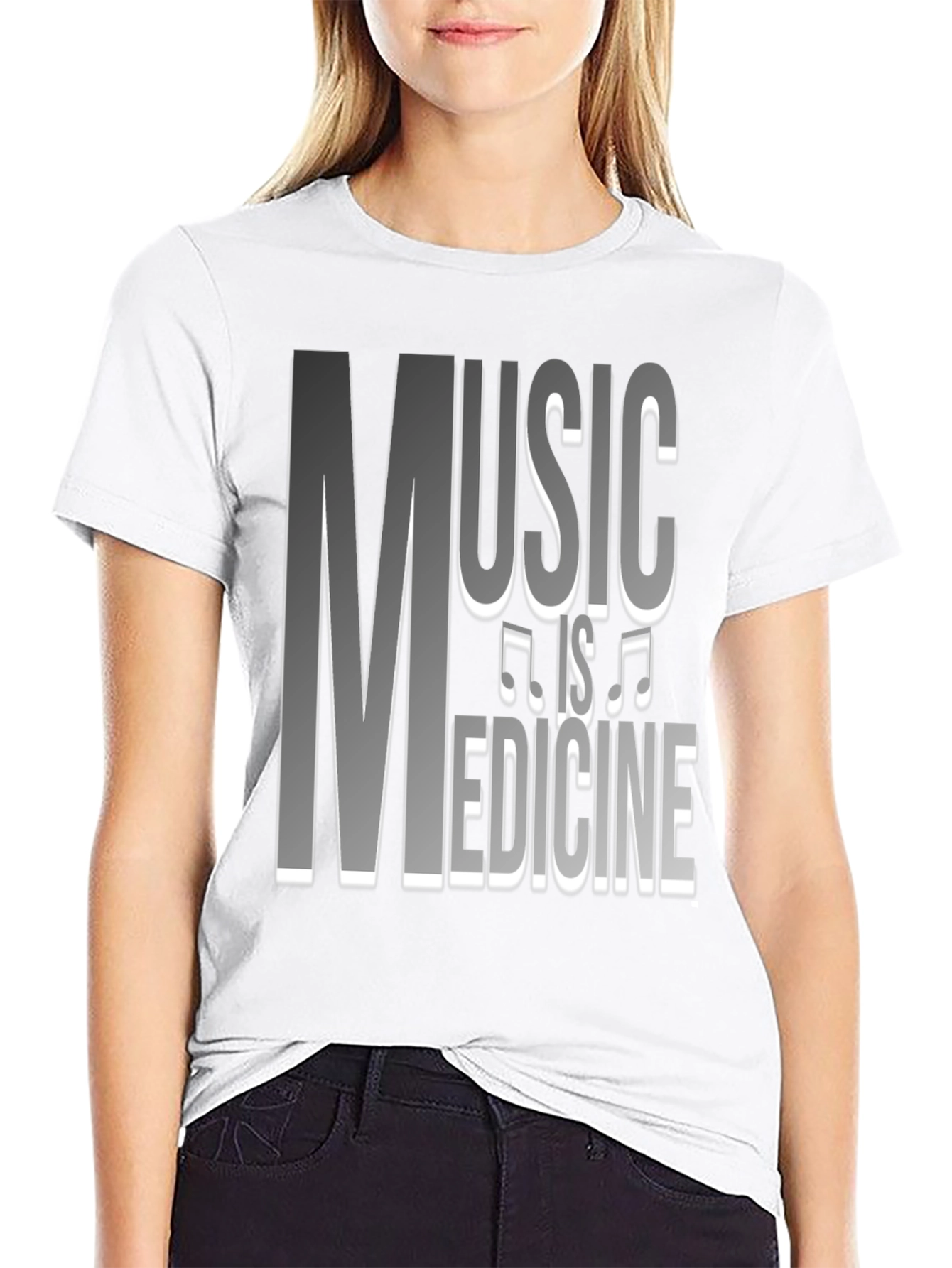 Music is Medicine Graphic Tee - Black