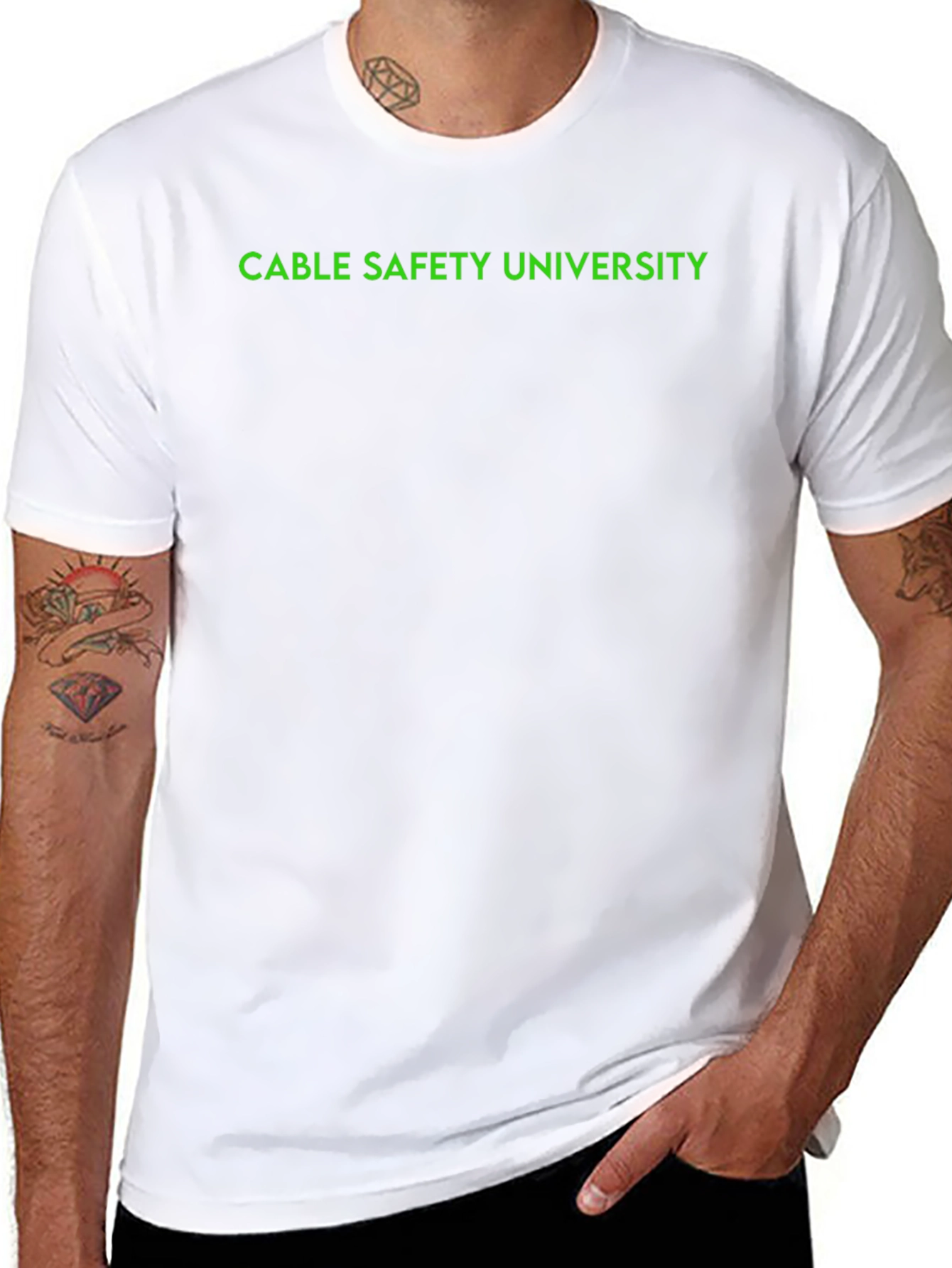 Cable Safety University Black T-Shirt