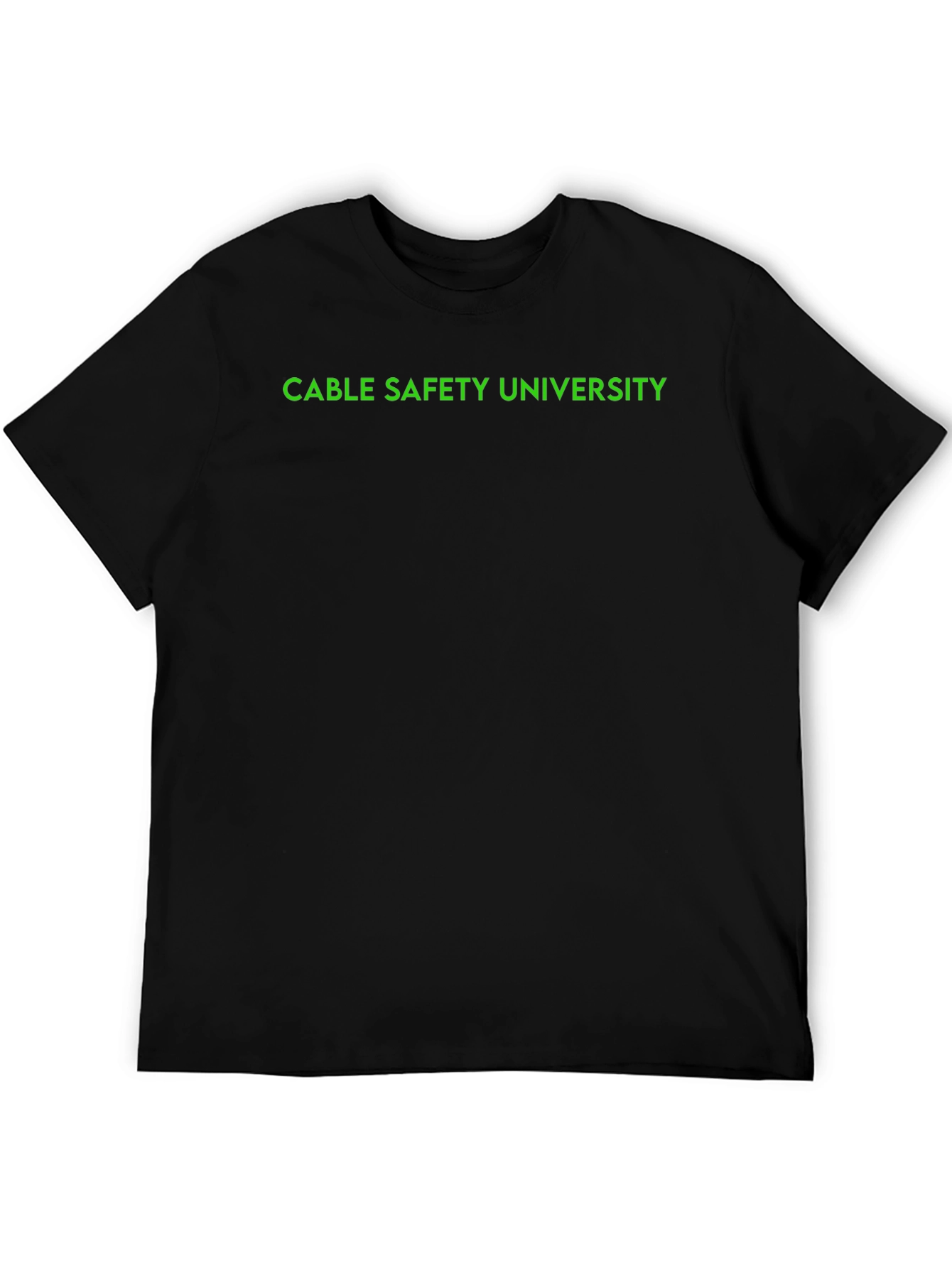 Cable Safety University Black T-Shirt
