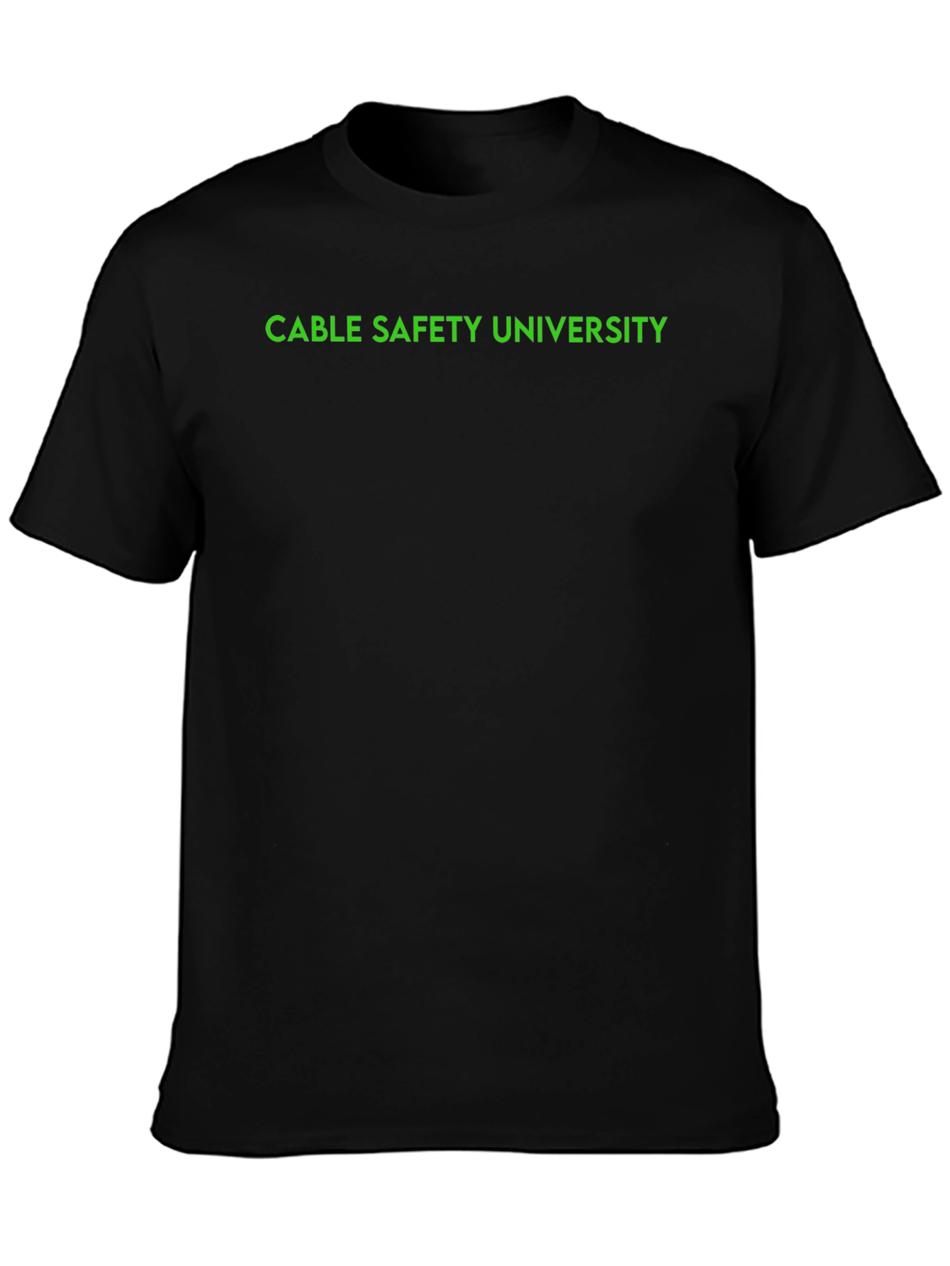 Cable Safety University Black T-Shirt