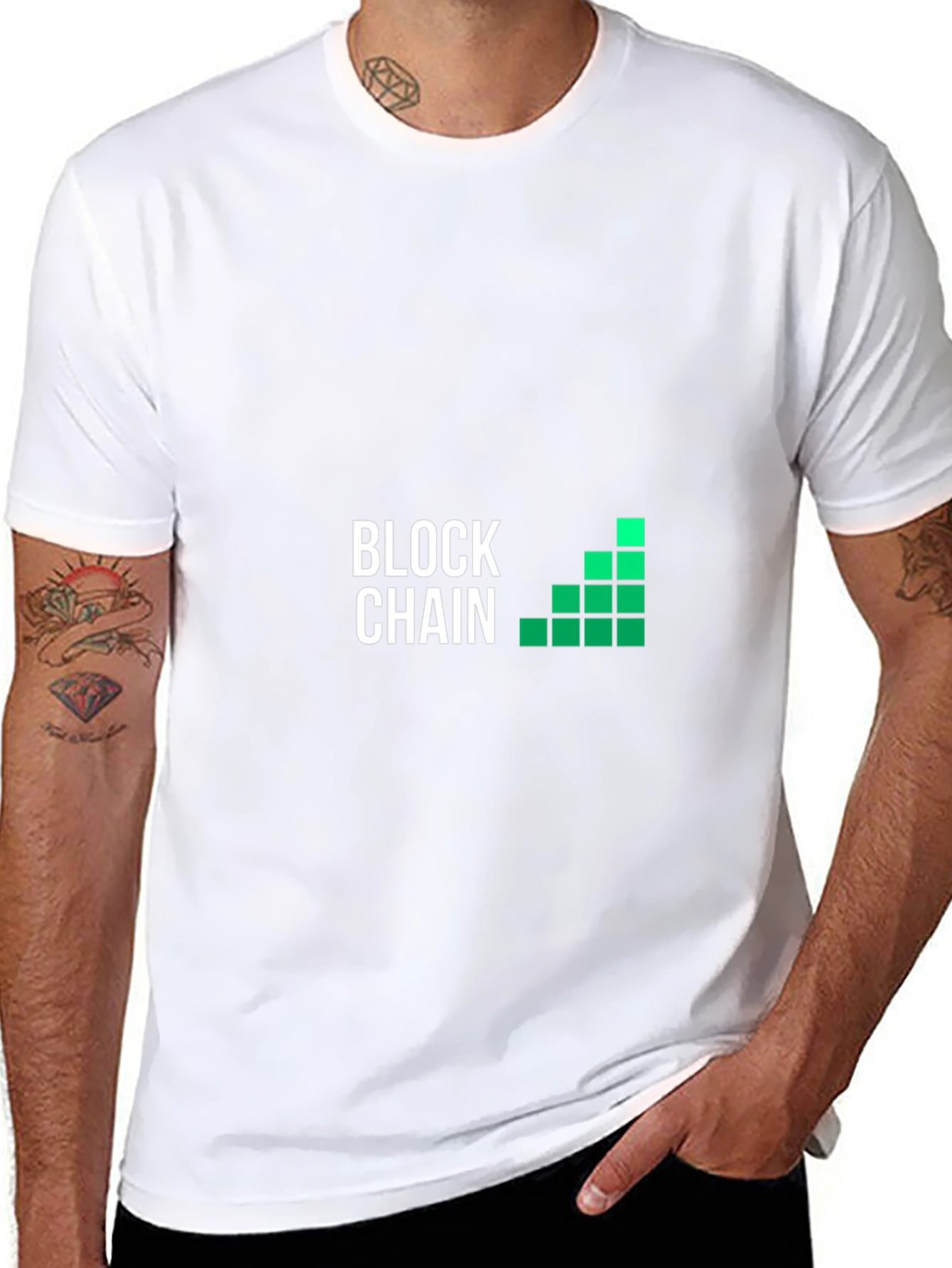 Blockchain Graphic T-Shirt - Crypto Enthusiast Tee