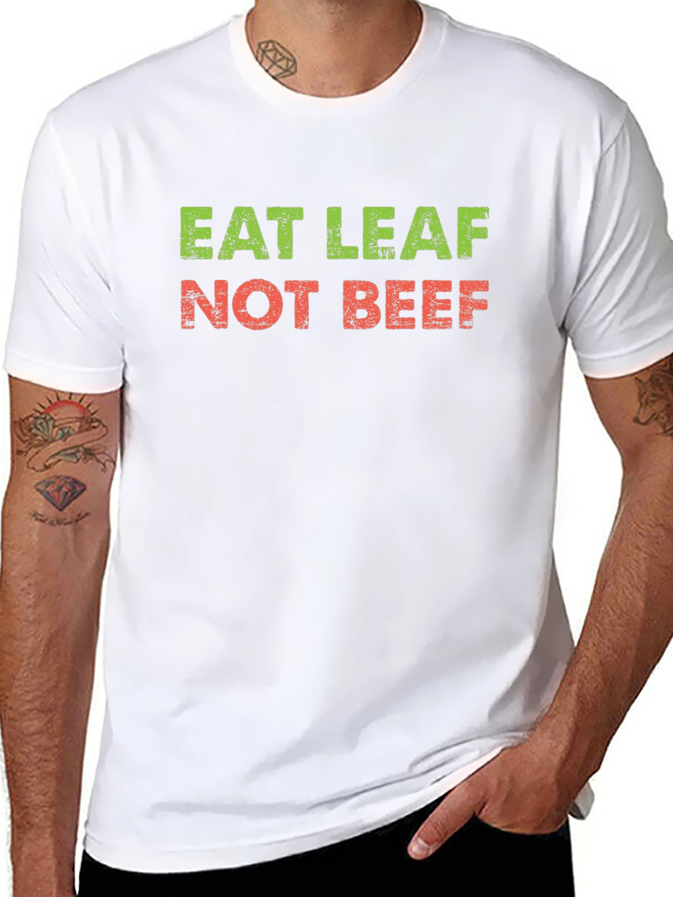 Eat Leaf Not Beef T-Shirt - Vegan Tee