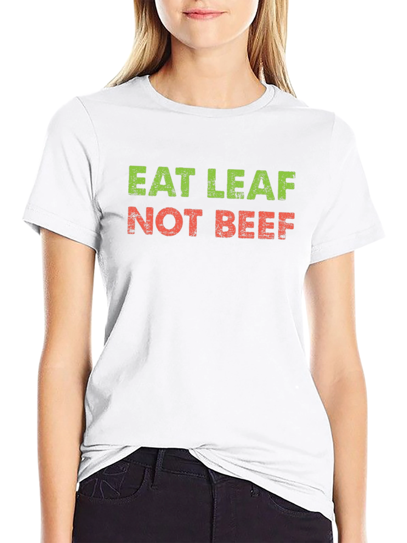 Eat Leaf Not Beef T-Shirt - Vegan Tee